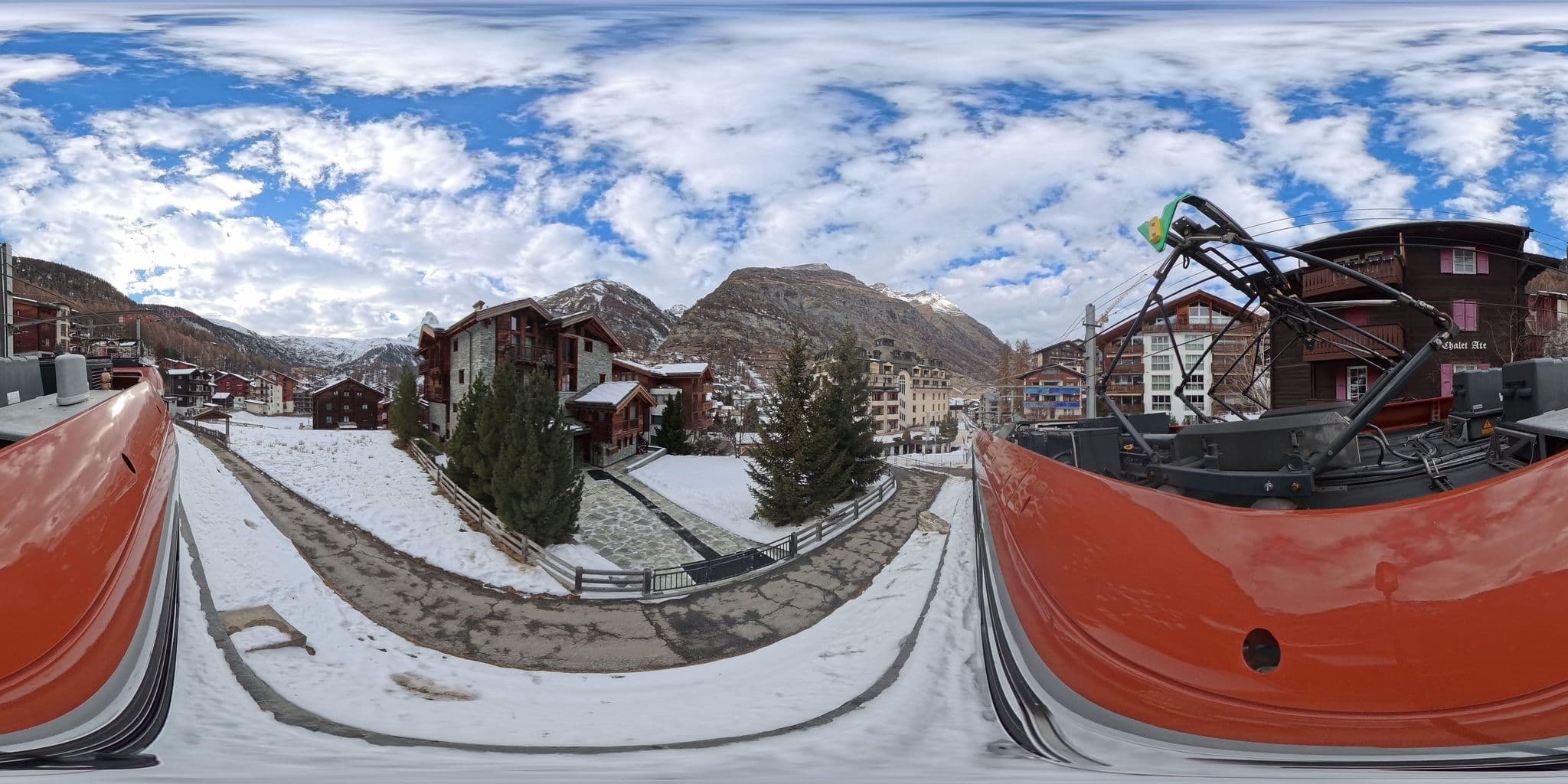 Street view near Haus Guggenbiel, Zermatt — © MattWithHuskies (CC BY-SA · Mapillary)