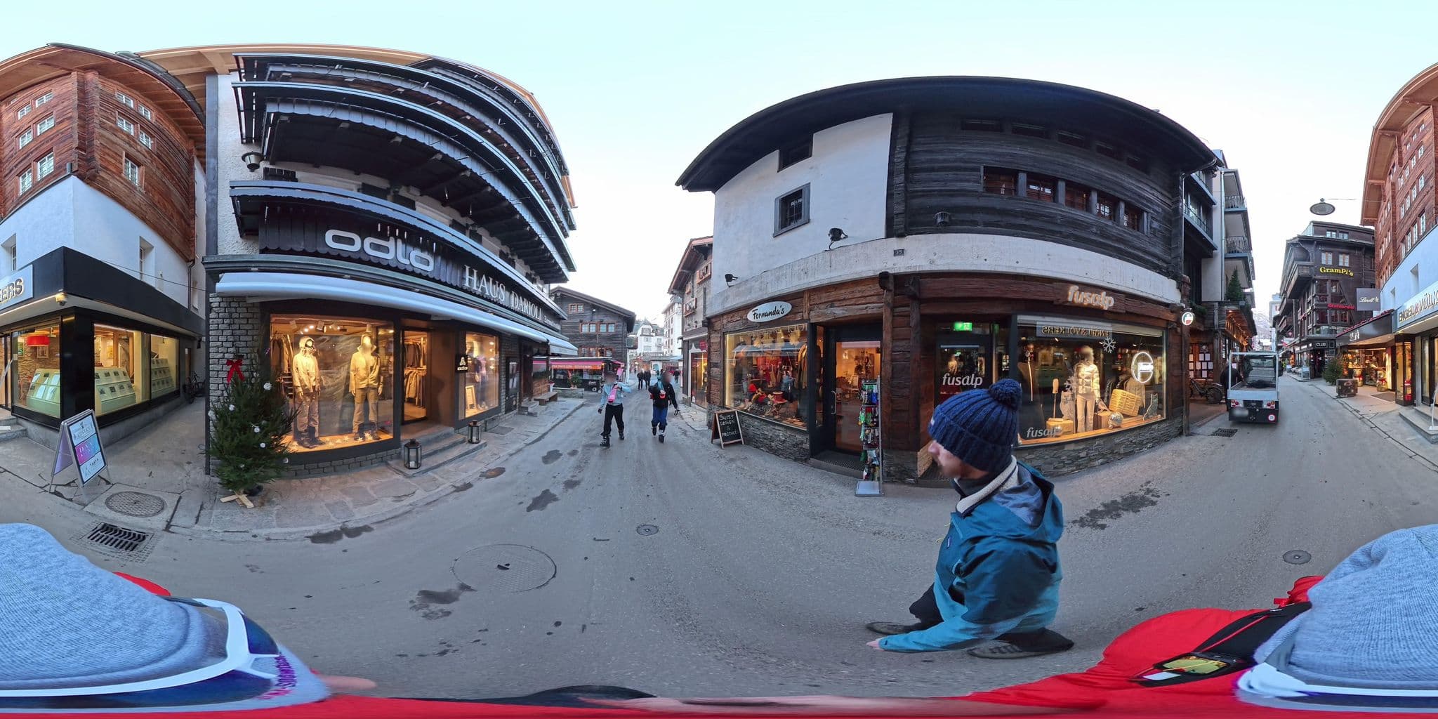 Street view near The Element Chalets Zermatt, Zermatt — © MattWithHuskies (CC BY-SA · Mapillary)