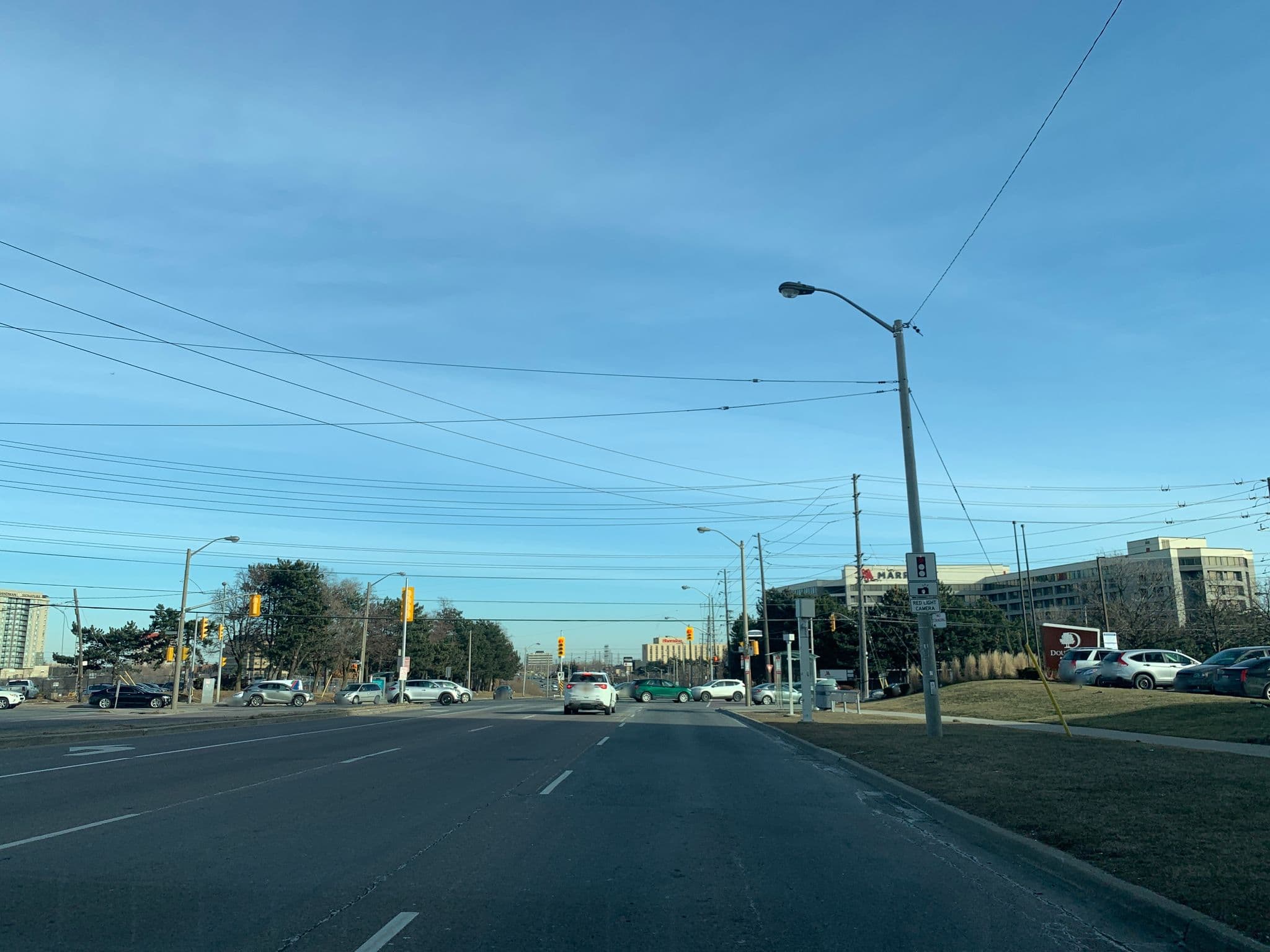 Street view near DoubleTree by Hilton Toronto Airport, West Humber-Clairville — © mdrive (CC BY-SA · Mapillary)