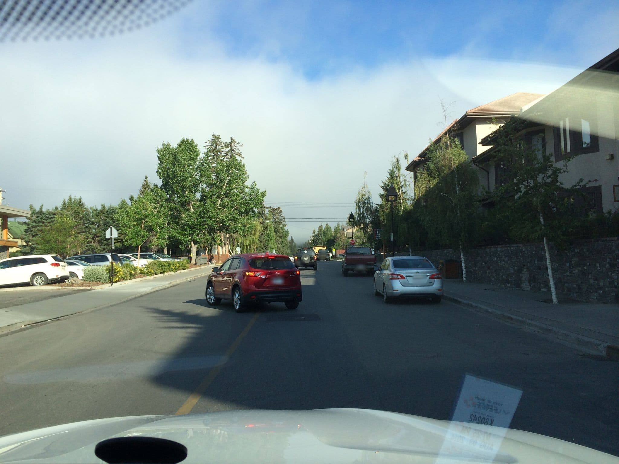 Street view near Elk + Avenue Hotel, Banff