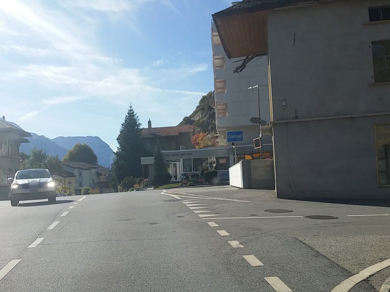 Street view near Hotel Du Pont Gampel-Steg, Gampel — © joostjakob (CC BY-SA · Mapillary)
