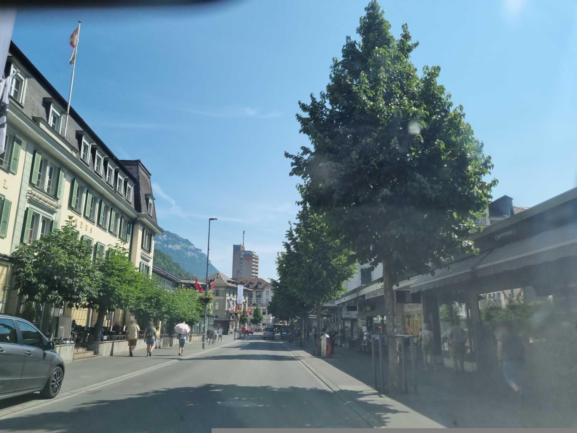 Street view near Krebs Hotel Interlaken, Unterseen — © Yha1 (CC BY-SA · Mapillary)