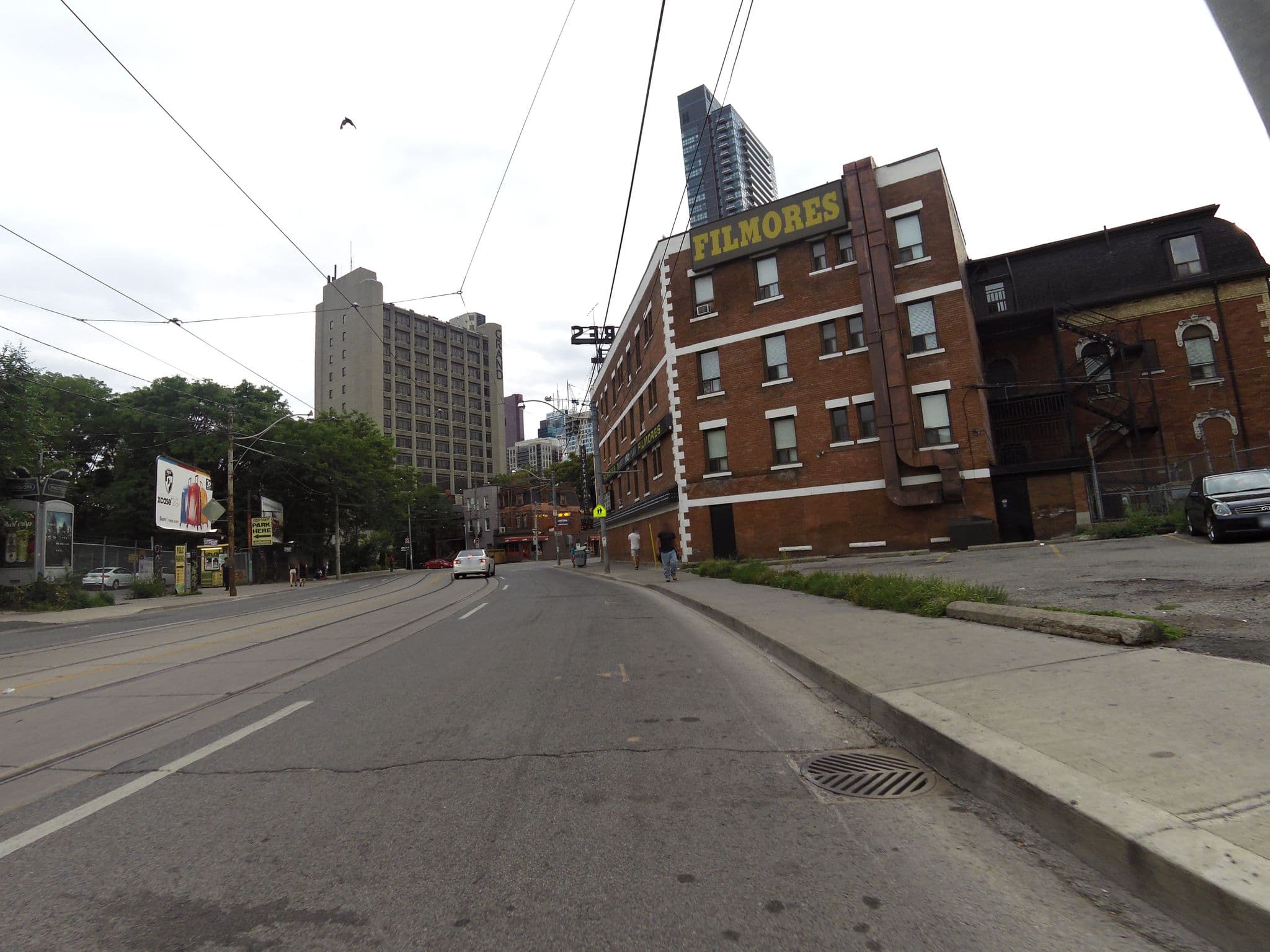 Street view near Filmore's Hotel, Moss Park — © kevo (CC BY-SA · Mapillary)