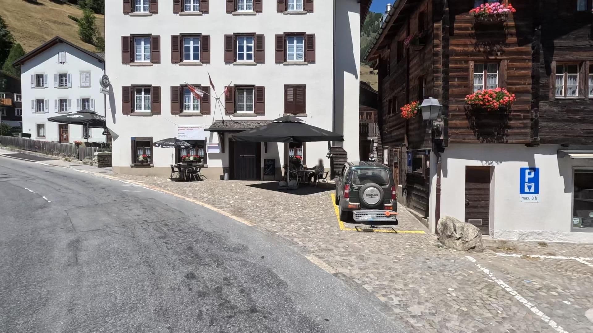 Street view near Hotel-Rest. Gomesia GmbH, Fiesch — © bct (CC BY-SA · Mapillary)