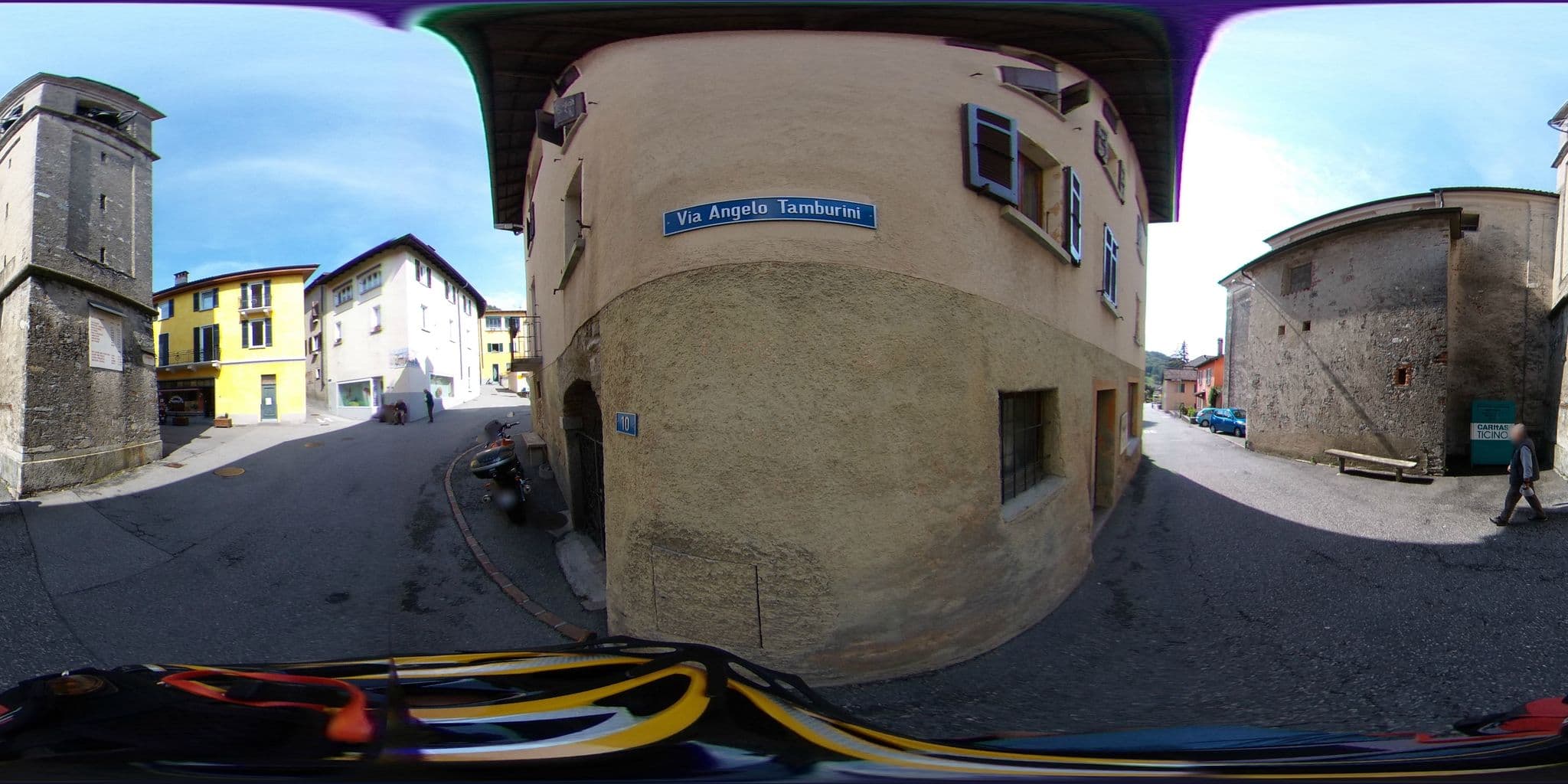 Street view near Pizzeria Pensione-Ristorante Belcantone, Pura — © kaitu (CC BY-SA · Mapillary)