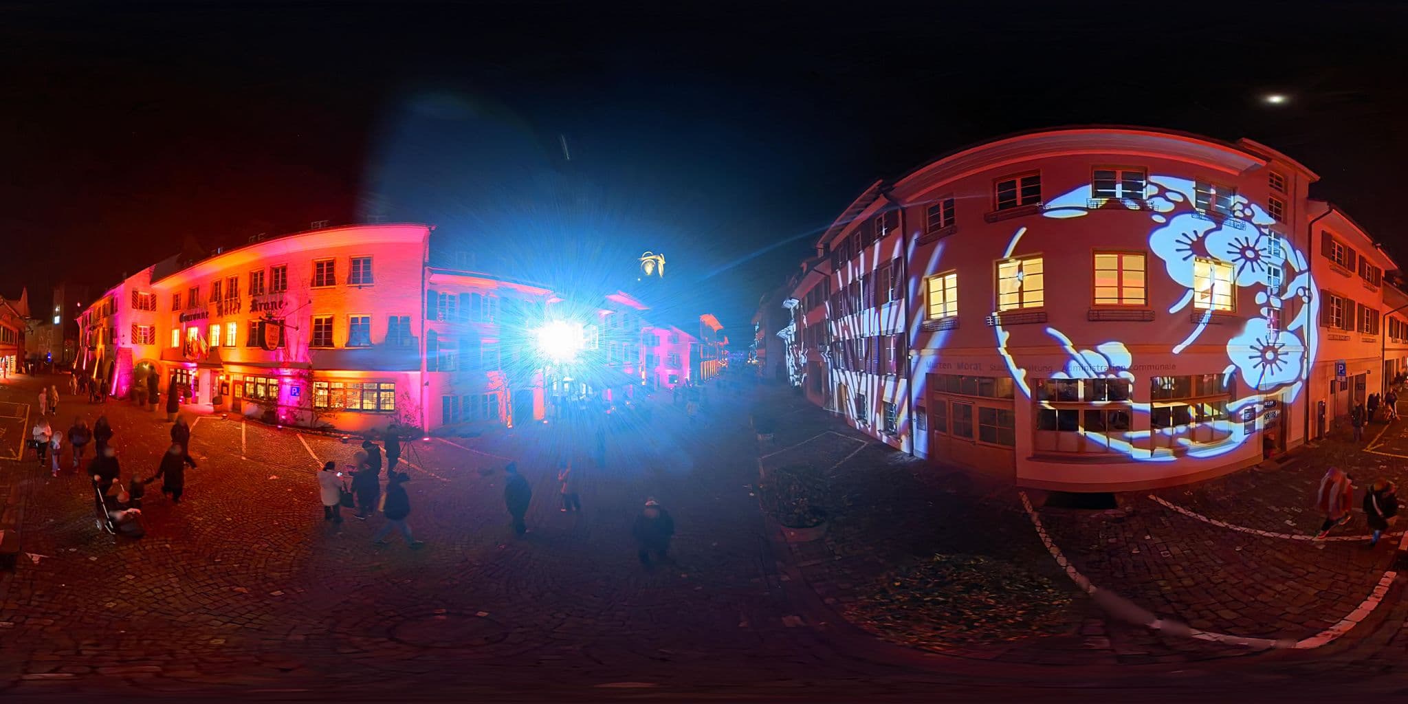 Street view near Hotel Krone (Hotel de la Couronne), Murten/Morat — © arrow360 (CC BY-SA · Mapillary)