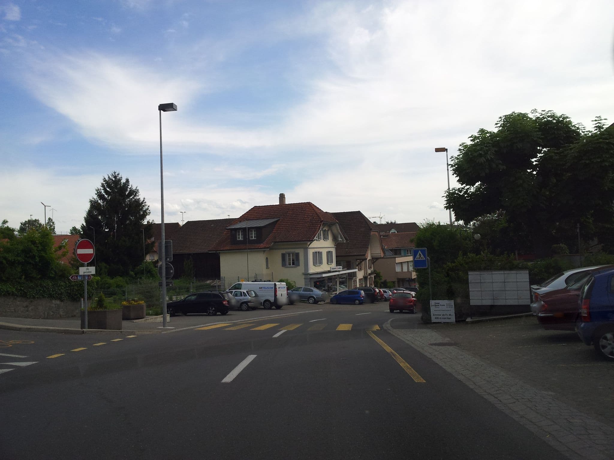 Street view near Hotel-Restaurant Löwen, Kerzers — © sp8962de (CC BY-SA · Mapillary)