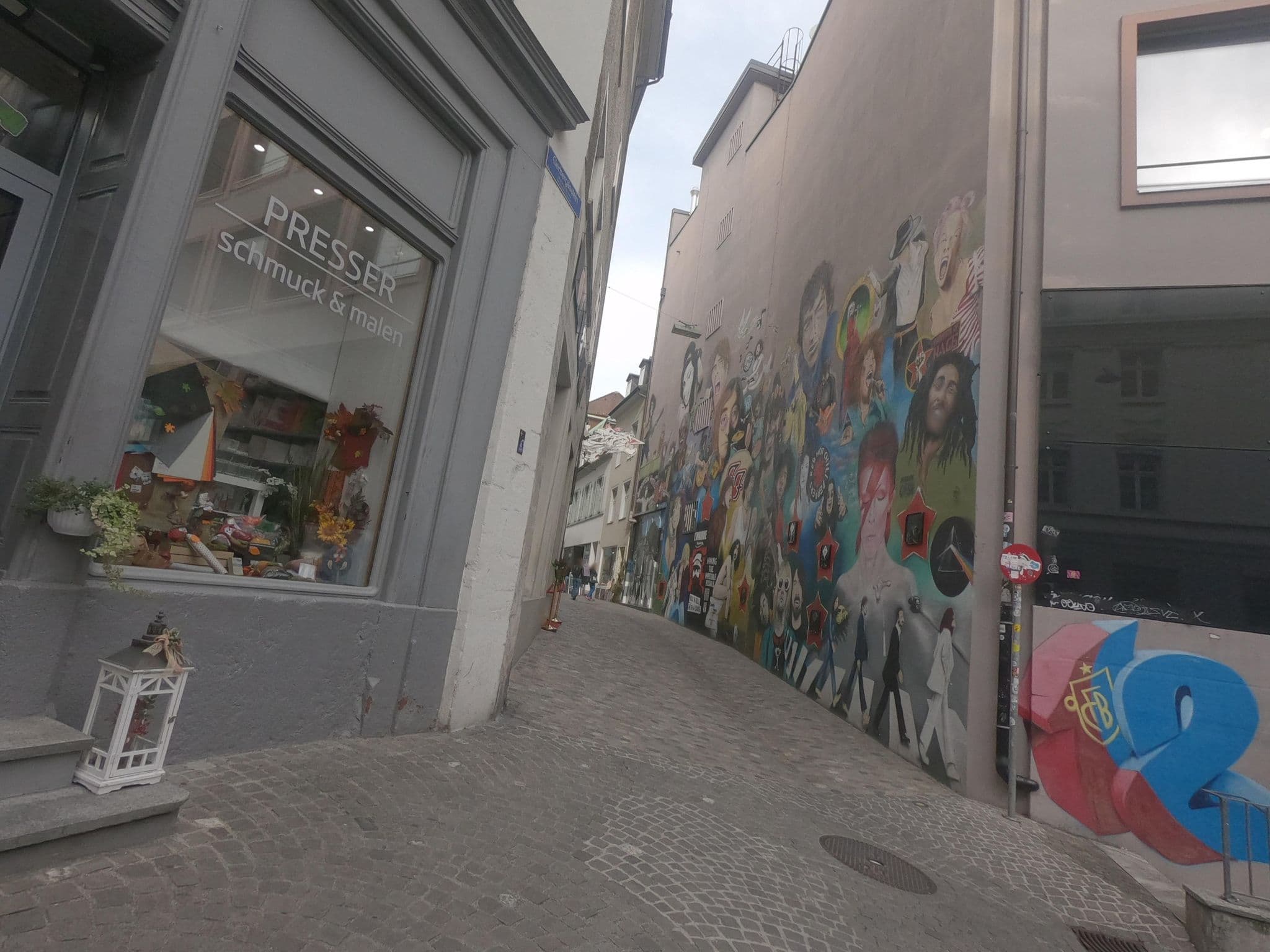 Street view near HITrental Town Hall Apartments, Basel — © baseltor (CC BY-SA · Mapillary)
