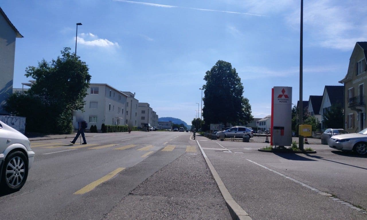 Street view near Gasthaus Rheinlust, Kaiseraugst — © kto (CC BY-SA · Mapillary)