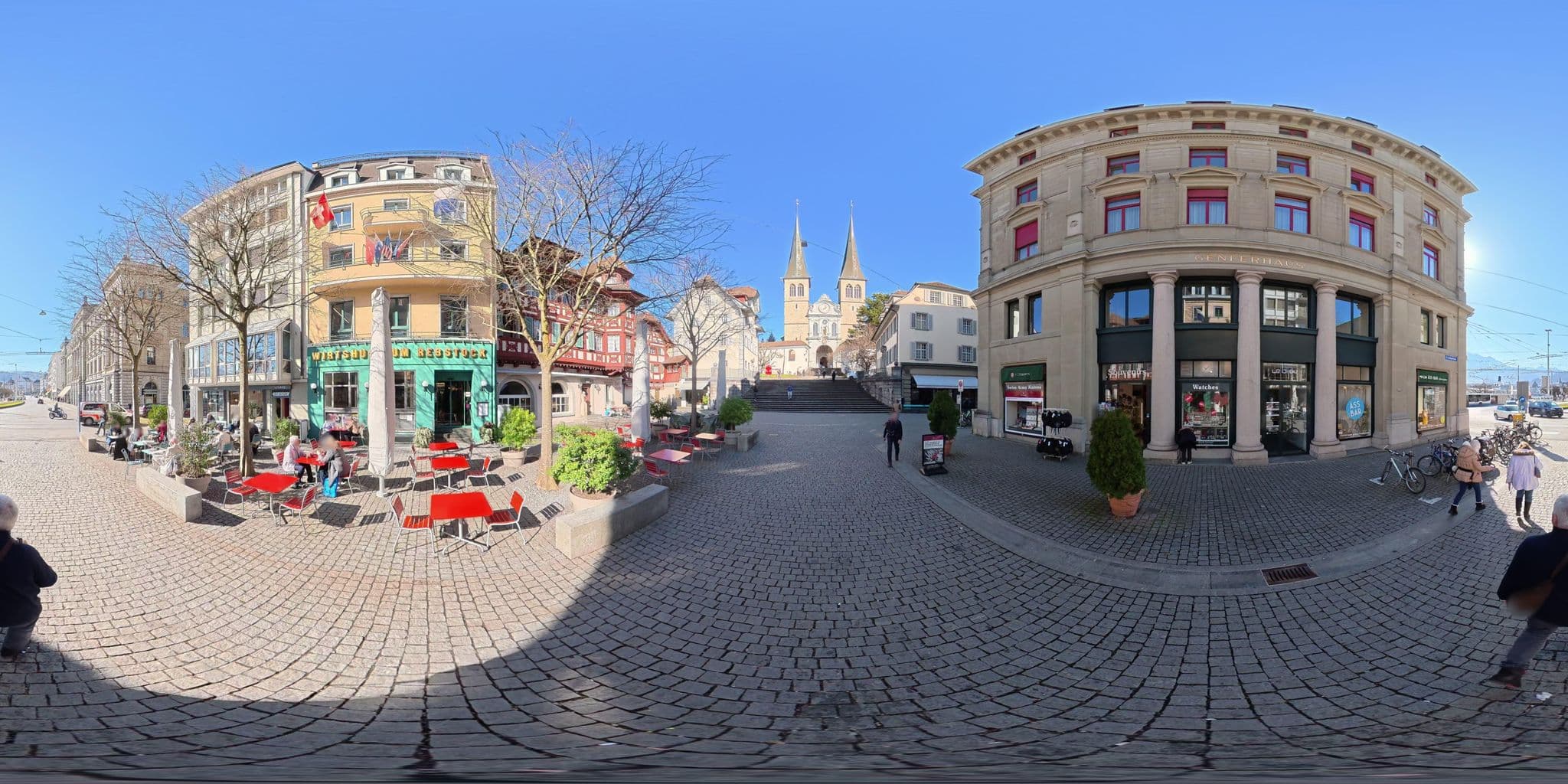 Street view near Hotel Zum Rebstock, Luzern — © osmplus_org (CC BY-SA · Mapillary)