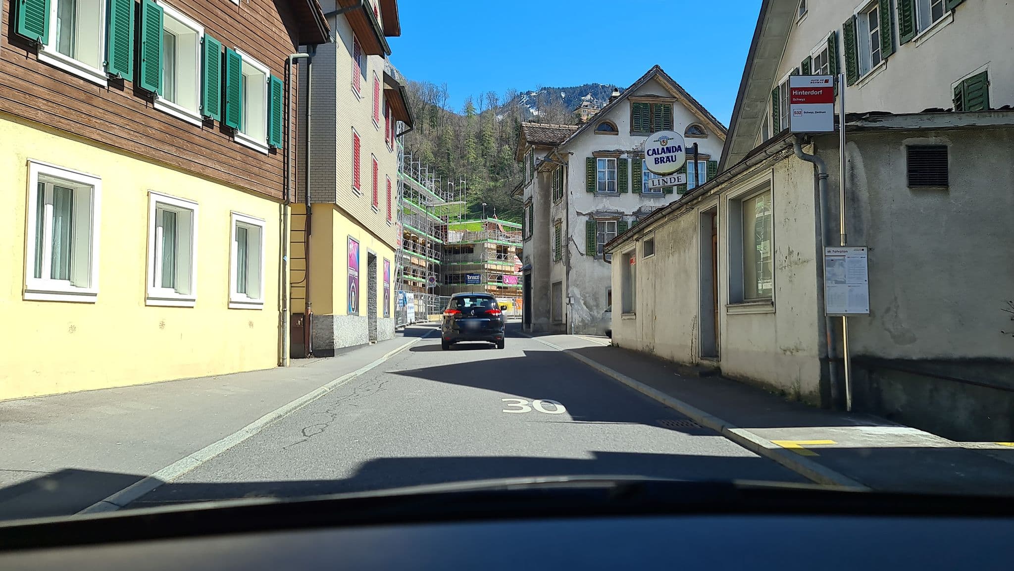 Street view near Hirschen Hotel Schwyz, Schwyz — © alexanderar (CC BY-SA · Mapillary)