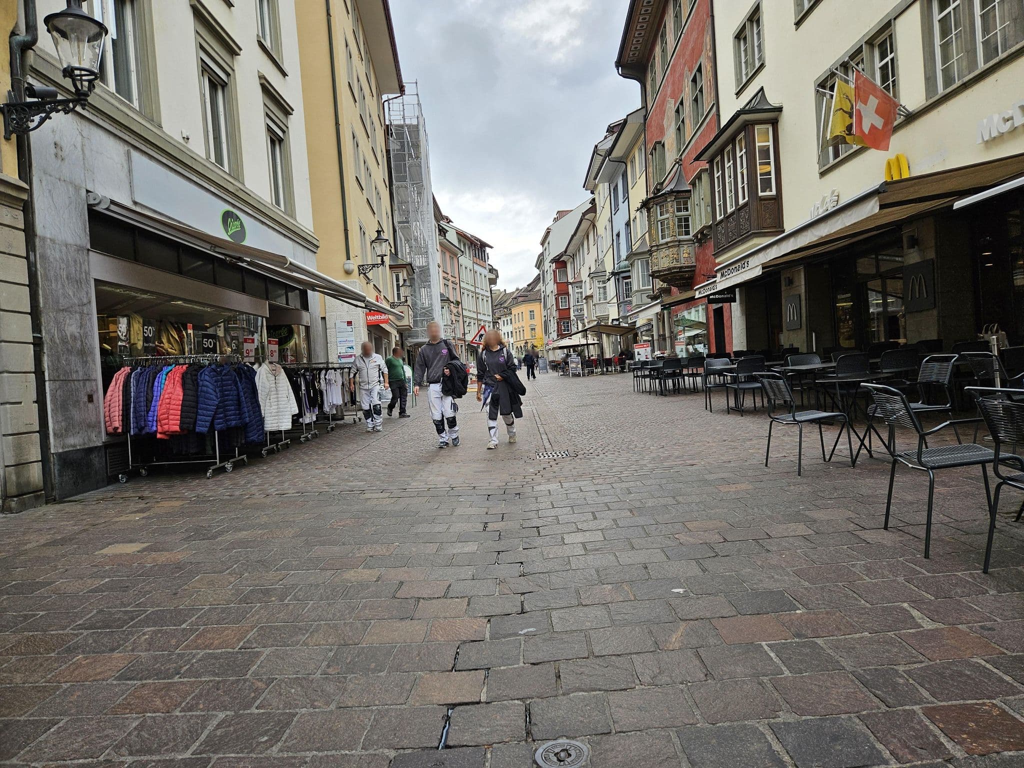 Street view near Hotel Bar & Backpackers ZAK, Schaffhausen — © rbircher (CC BY-SA · Mapillary)
