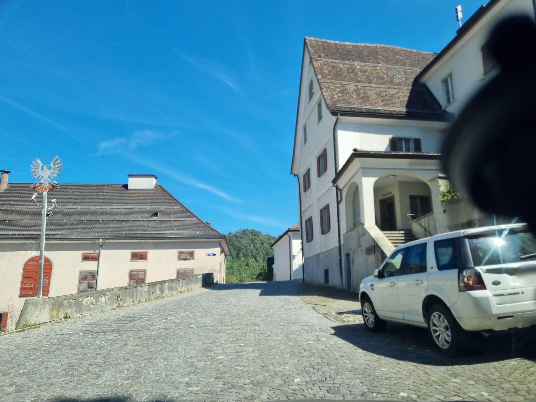 Street view near Schlosshotel Adler, Tamins — © dsmm (CC BY-SA · Mapillary)