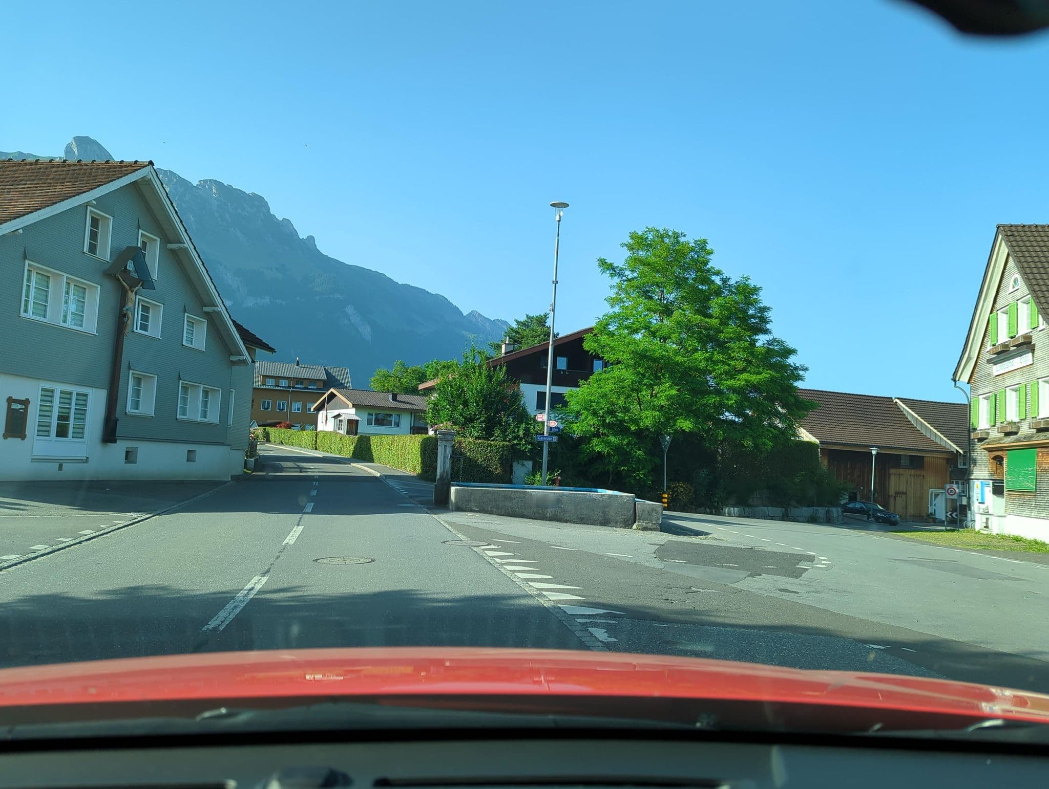 Street view near Landgasthof Engel, Gams — © mcliquid (CC BY-SA · Mapillary)