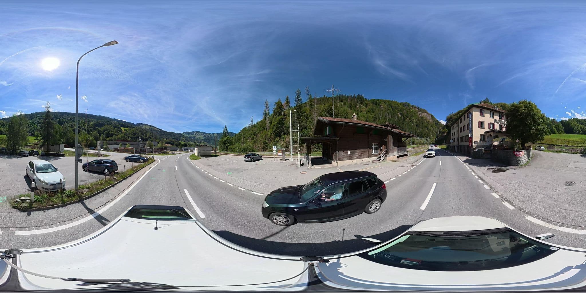 Street view near Hotel Au, Jenaz — © osmplus_org (CC BY-SA · Mapillary)