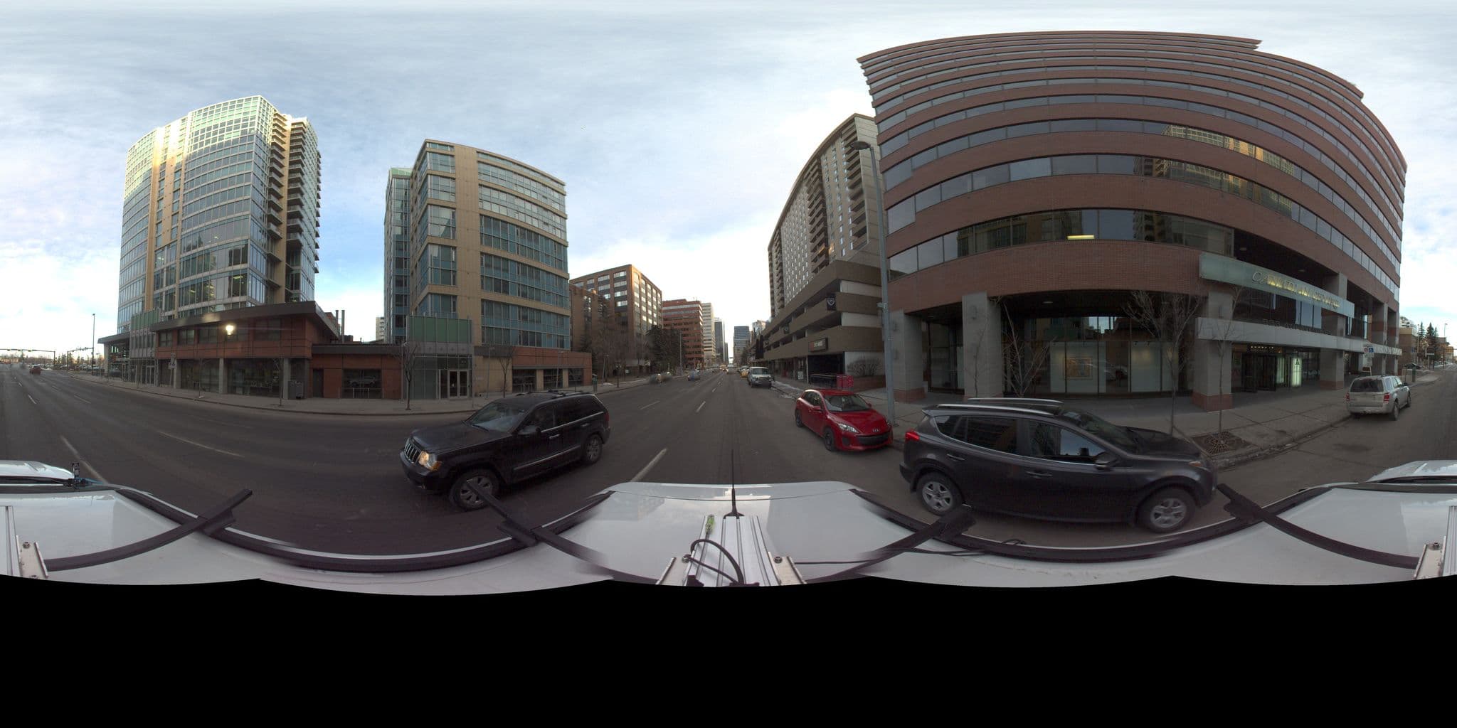 Street view near Element Calgary Downtown, Eau Claire — © spread3 (CC BY-SA · Mapillary)