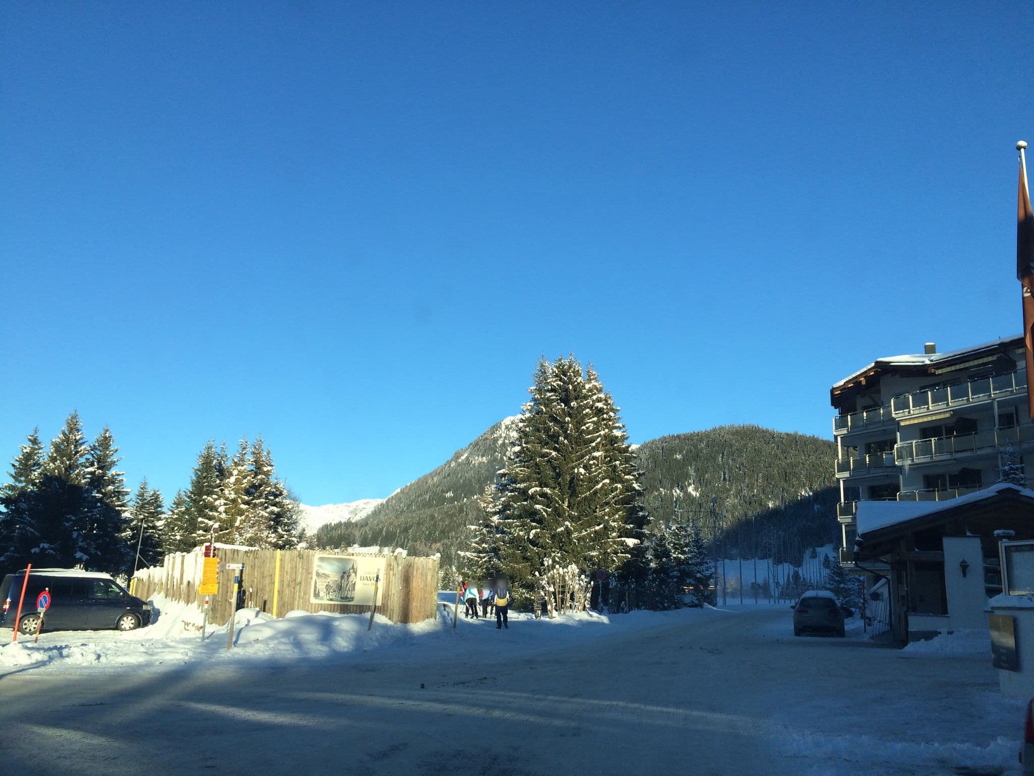 Street view near Waldhuus Davos Arabella Hotel, Davos — © jesolem (CC BY-SA · Mapillary)