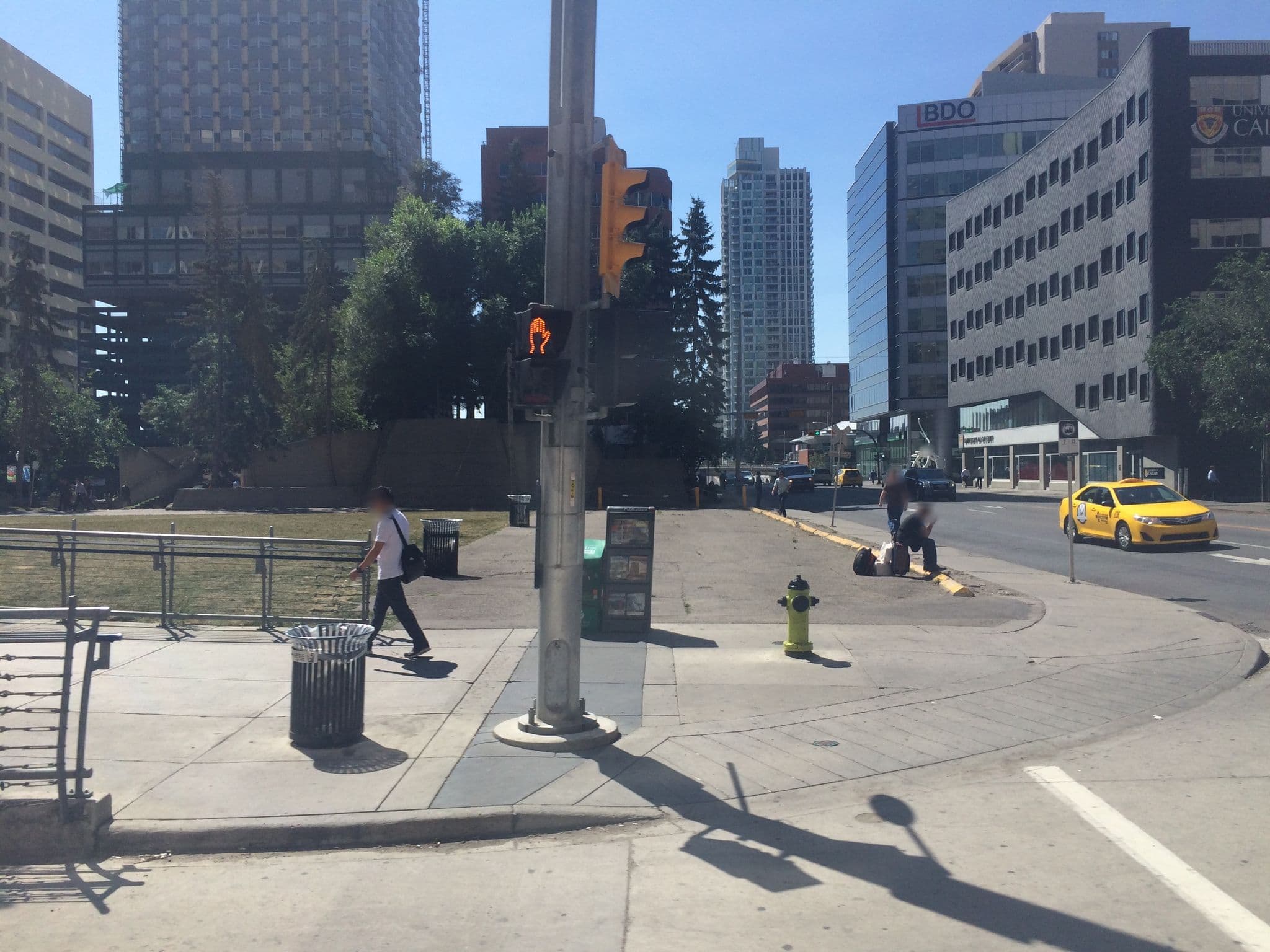 Street view near Sandman Signature Calgary Downtown Hotel, Eau Claire — © shangkuanlc (CC BY-SA · Mapillary)