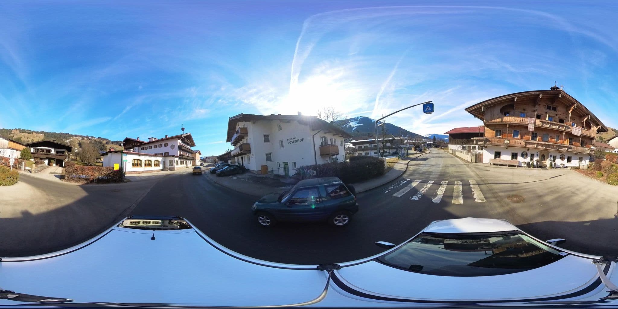 Street view near Pension Rosenhof, Brixen im Thale — © osmplus_org (CC BY-SA · Mapillary)