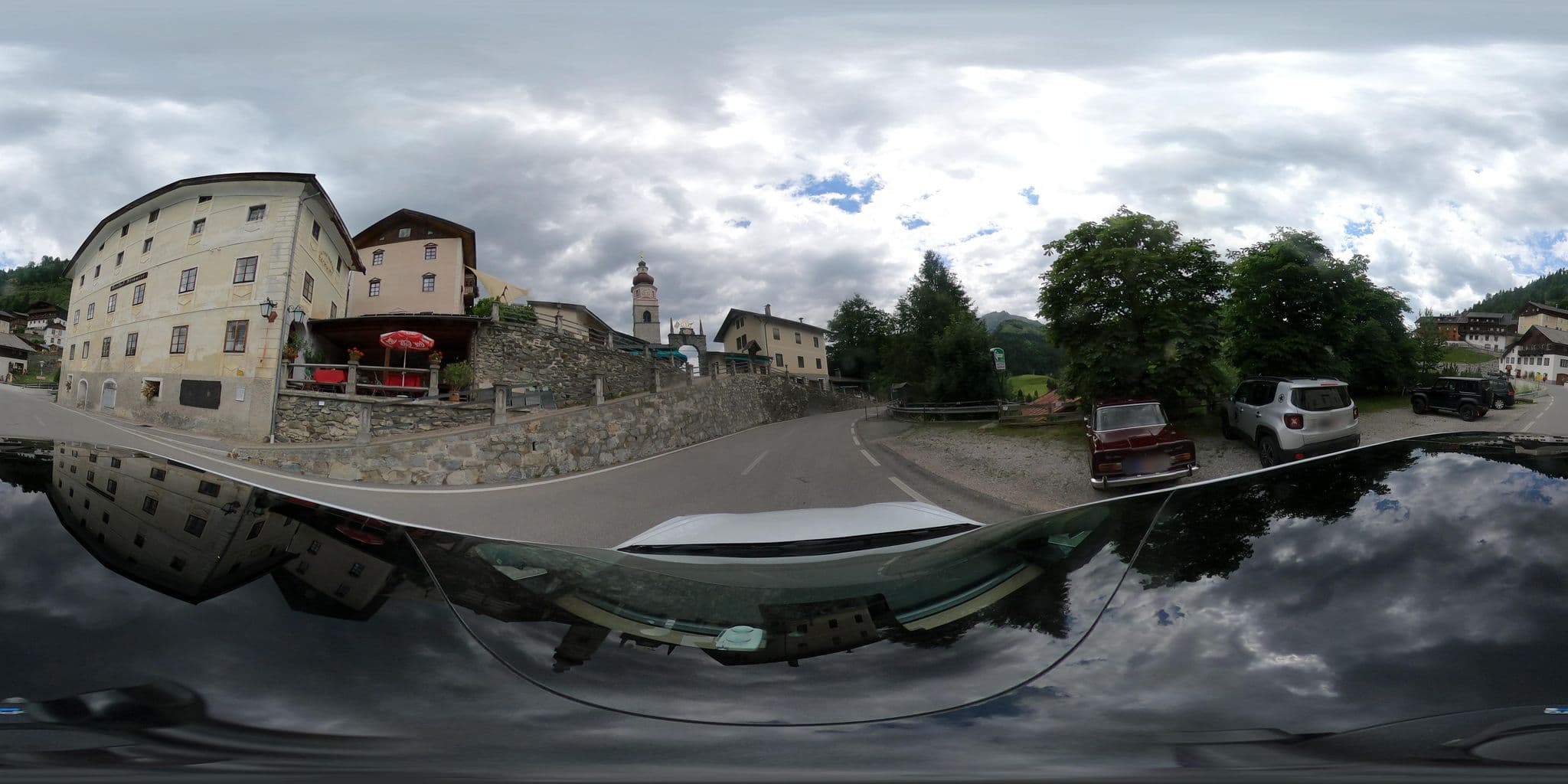 Street view near Gasthof Bäckwirt, Tristach — © peterleth (CC BY-SA · Mapillary)