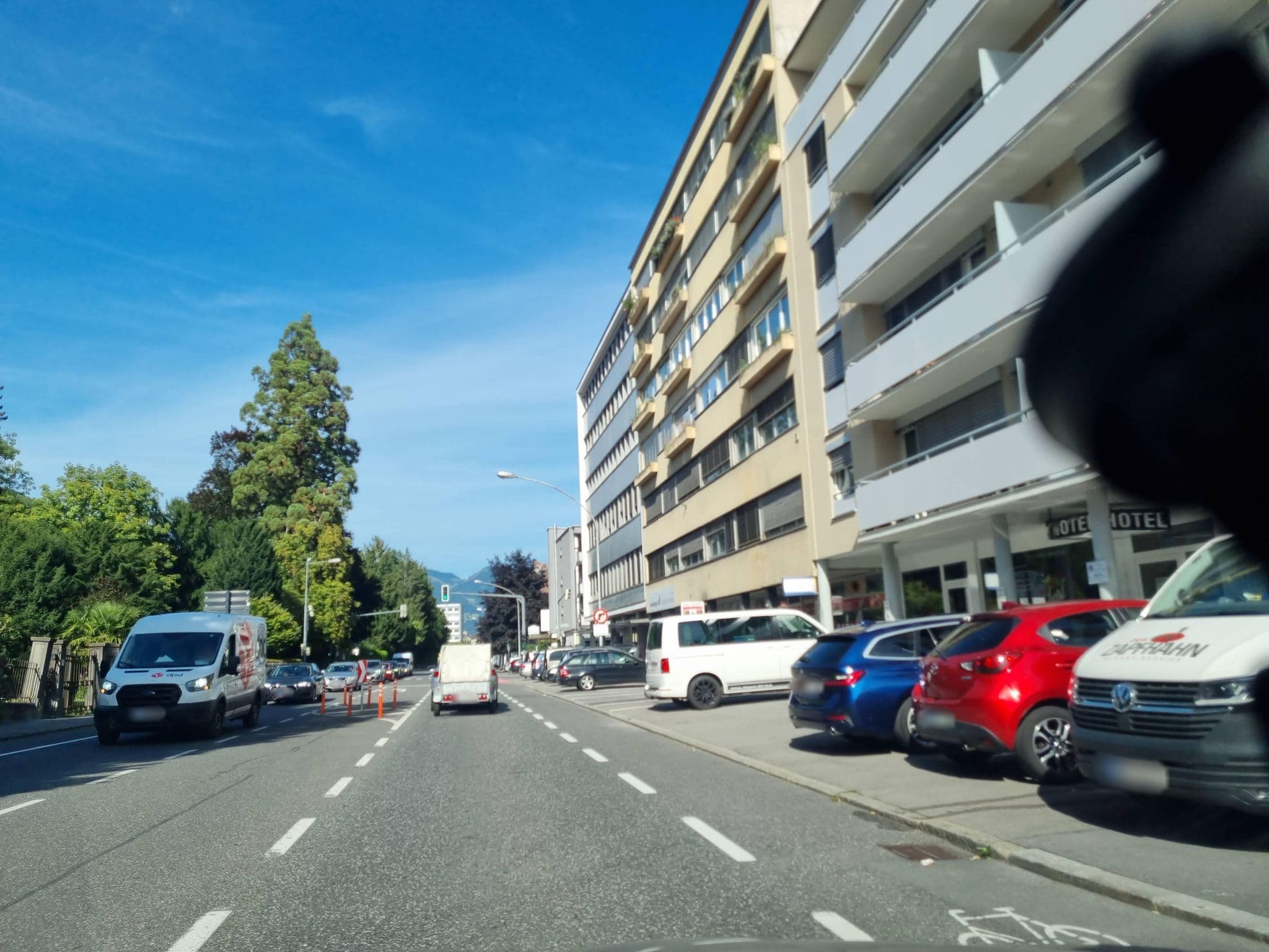 Street view near Hotel-Cafe Hochhaus - Havanna Bar, Feldkirch — © dsmm (CC BY-SA · Mapillary)