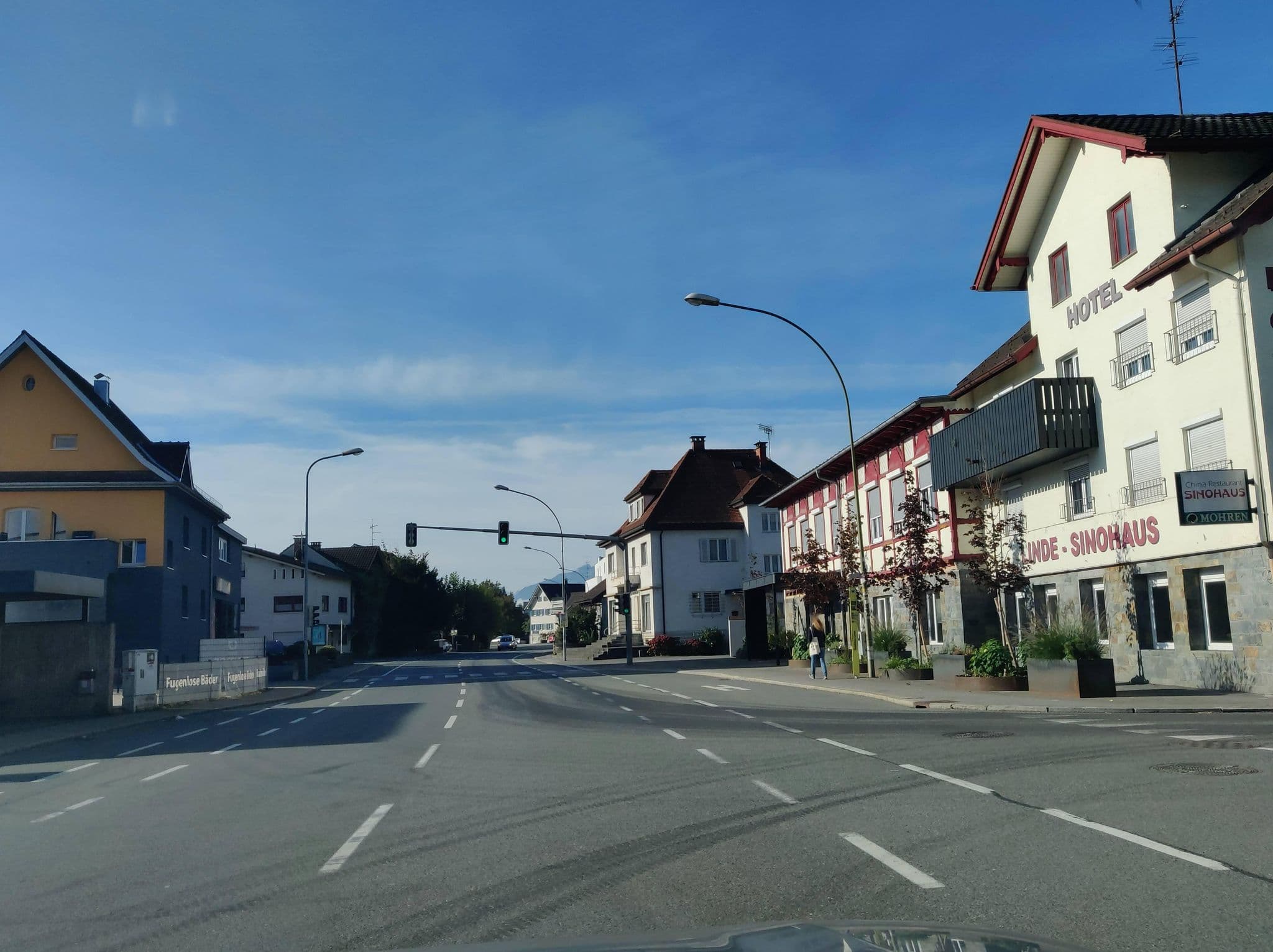 Street view near Sinohaus Hotel, Lustenau — © Yha1 (CC BY-SA · Mapillary)