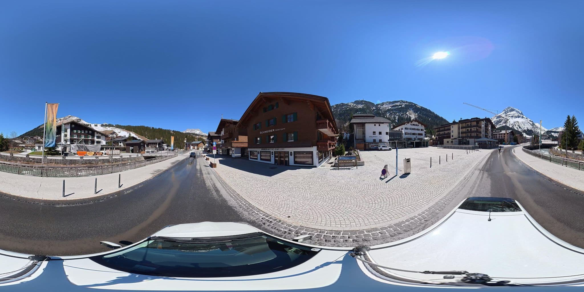 Street view near Restaurant Dorfstüble Fam Schneider, Lech — © osmplus_org (CC BY-SA · Mapillary)