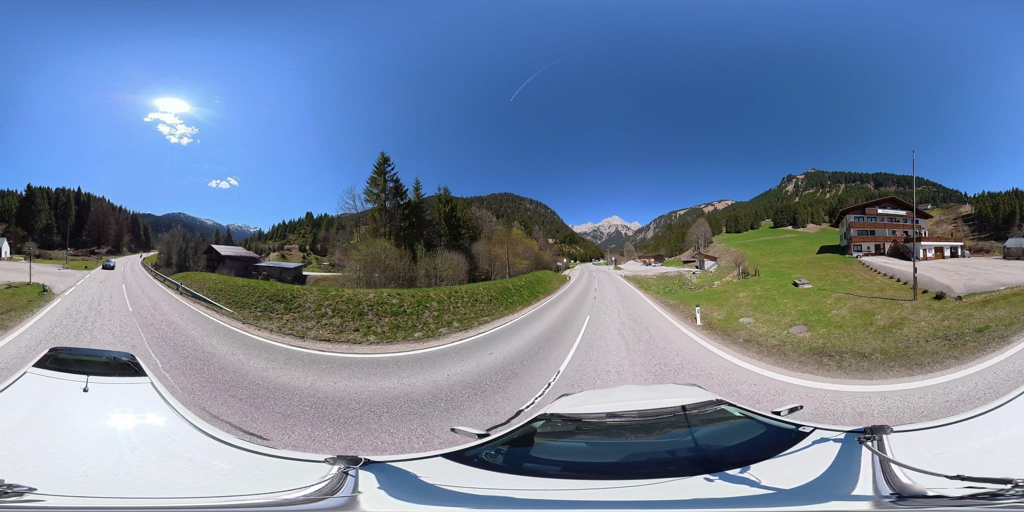 Street view near Gasthof Pension Klausenstüberl, Weissenbach am Lech — © osmplus_org (CC BY-SA · Mapillary)