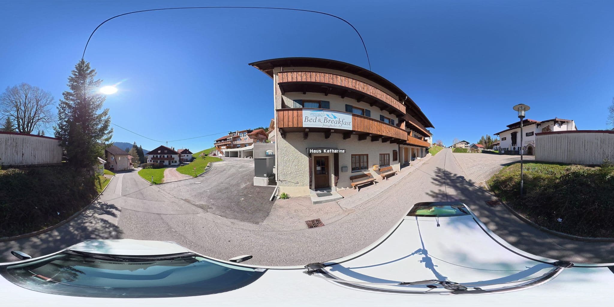 Street view near Pension Katharina, Tannheim — © osmplus_org (CC BY-SA · Mapillary)