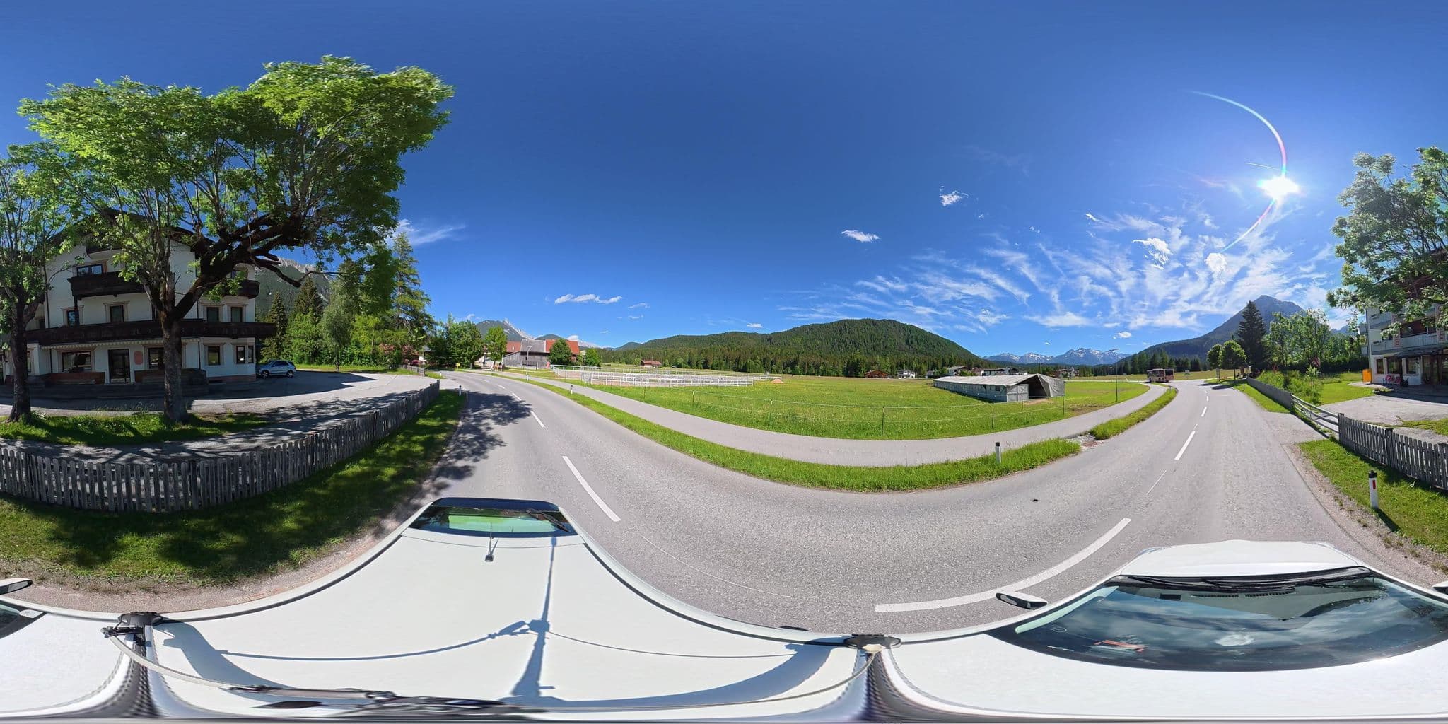 Street view near Hotel & Gasthof Zugspitze, Leutasch — © osmplus_org (CC BY-SA · Mapillary)