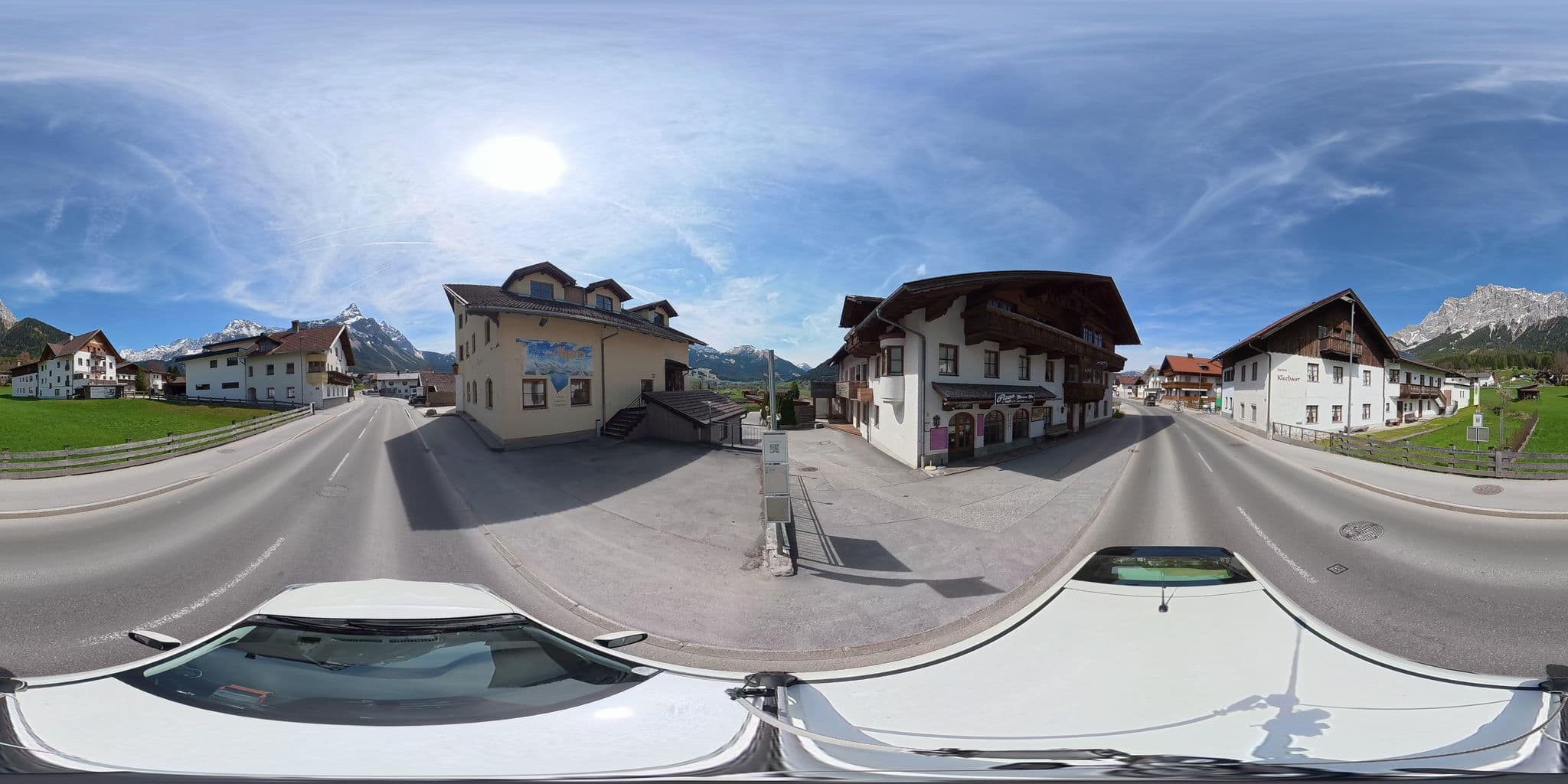 Street view near Hotel Alpin (Erhwald), Ehrwald — © osmplus_org (CC BY-SA · Mapillary)