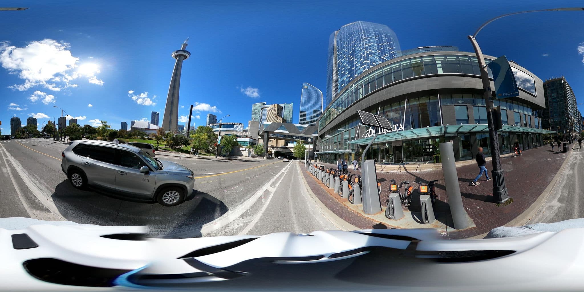 Street view near Southcore Financial Centre Delta Hotel, Waterfront Communities-The Island — © tallcoleman (CC BY-SA · Mapillary)
