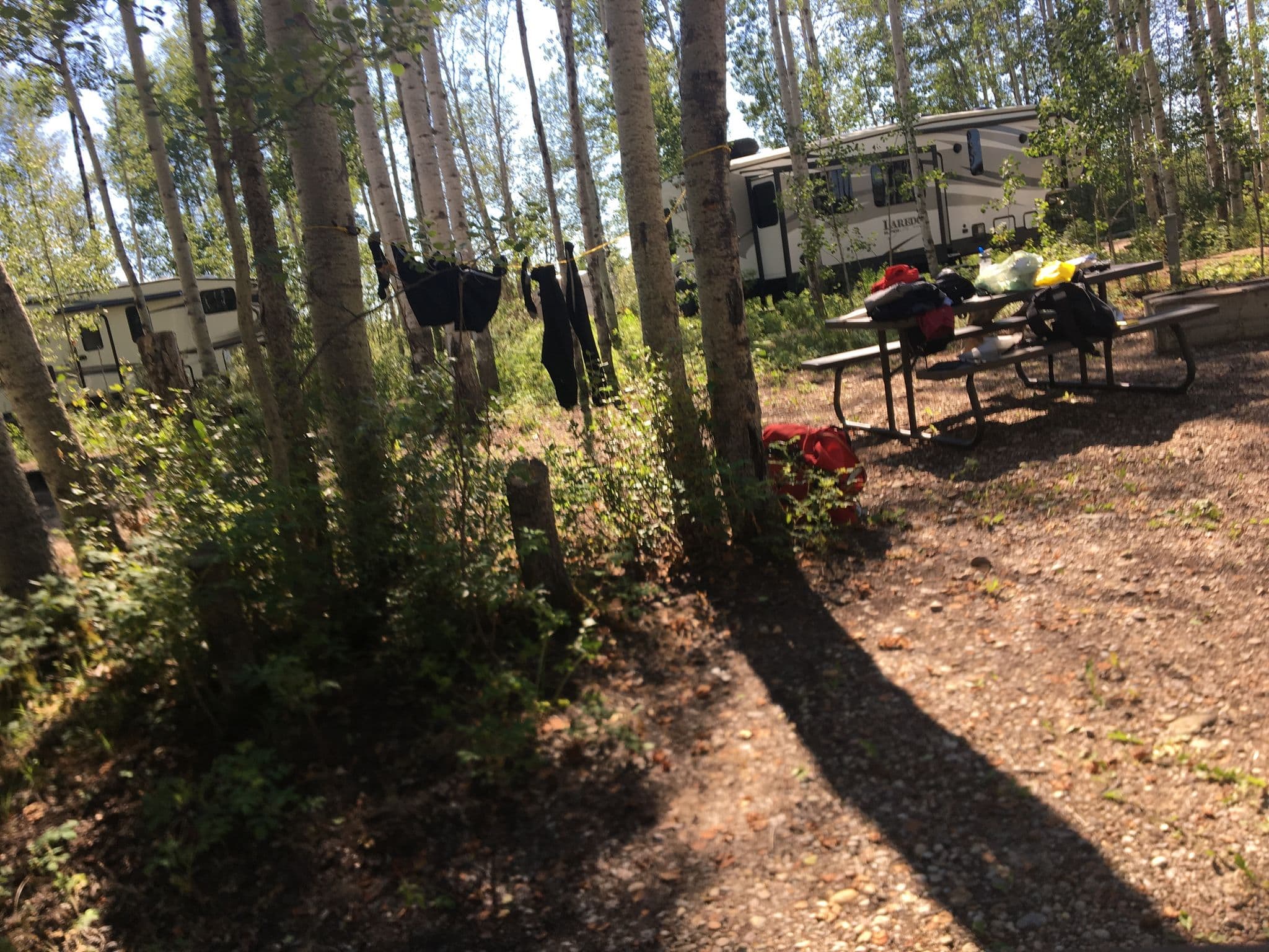 Street view near Aspen Ridge Campground, High Level — © alexthepuffin (CC BY-SA · Mapillary)