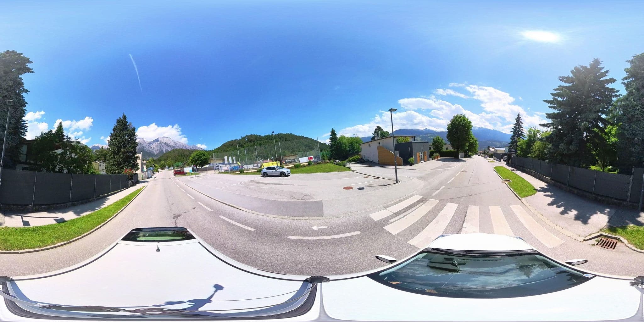 Street view near Gasthaus Grünegg, Mils bei Solbad Hall — © osmplus_org (CC BY-SA · Mapillary)