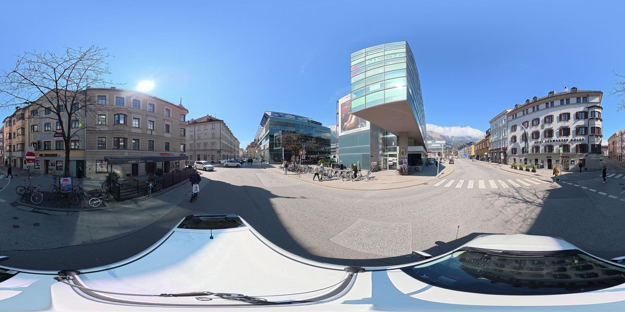 Street view near Harrys Hotel Home Linz GmbH, Innsbruck — © osmplus_org (CC BY-SA · Mapillary)