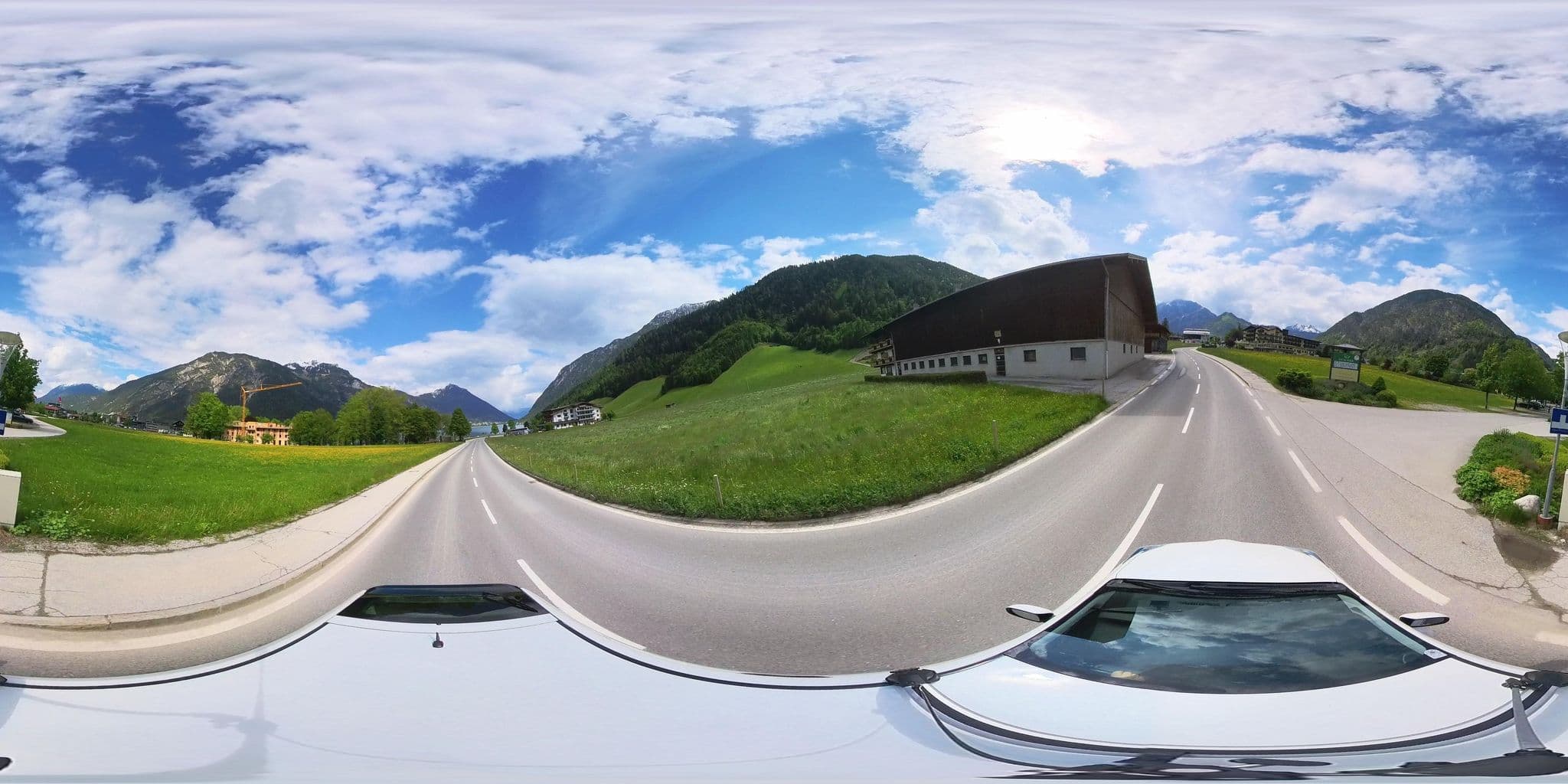 Street view near Gasthof-Pension Bergland Niedrist, Maurach — © osmplus_org (CC BY-SA · Mapillary)
