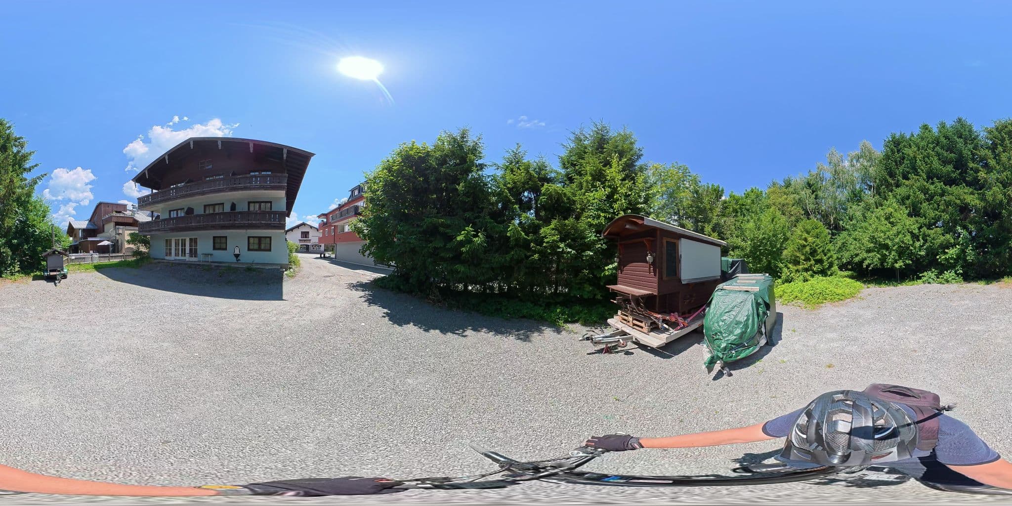 Street view near Pension Schneiderguetl, Sankt Johann in Tirol — © osmplus_org (CC BY-SA · Mapillary)