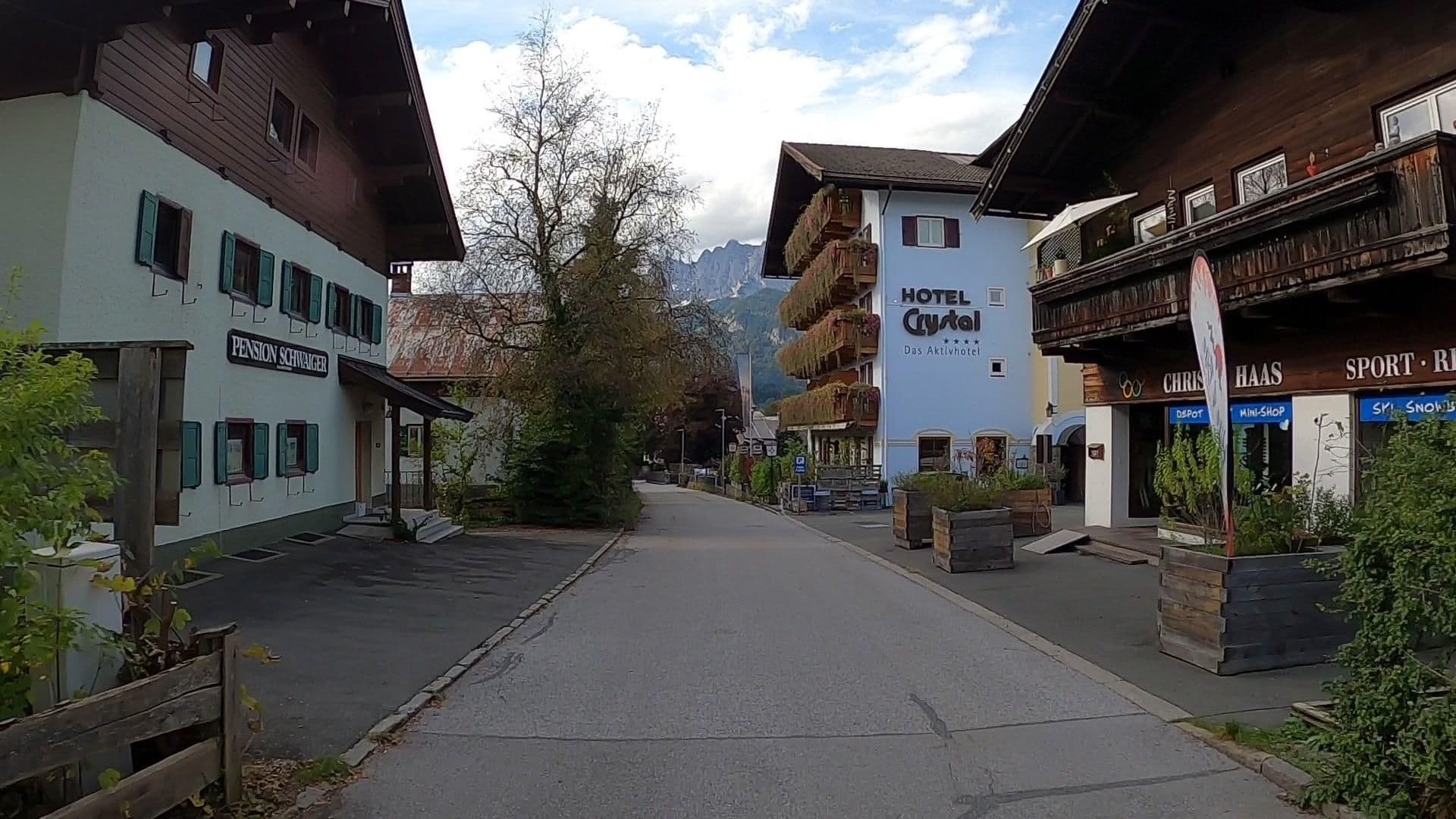 Street view near Pension Schwaiger, Sankt Johann in Tirol — © osmplus_org (CC BY-SA · Mapillary)