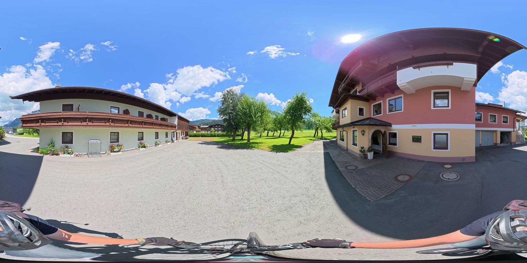 Street view near Gasthof Hauser, Sankt Johann in Tirol — © osmplus_org (CC BY-SA · Mapillary)