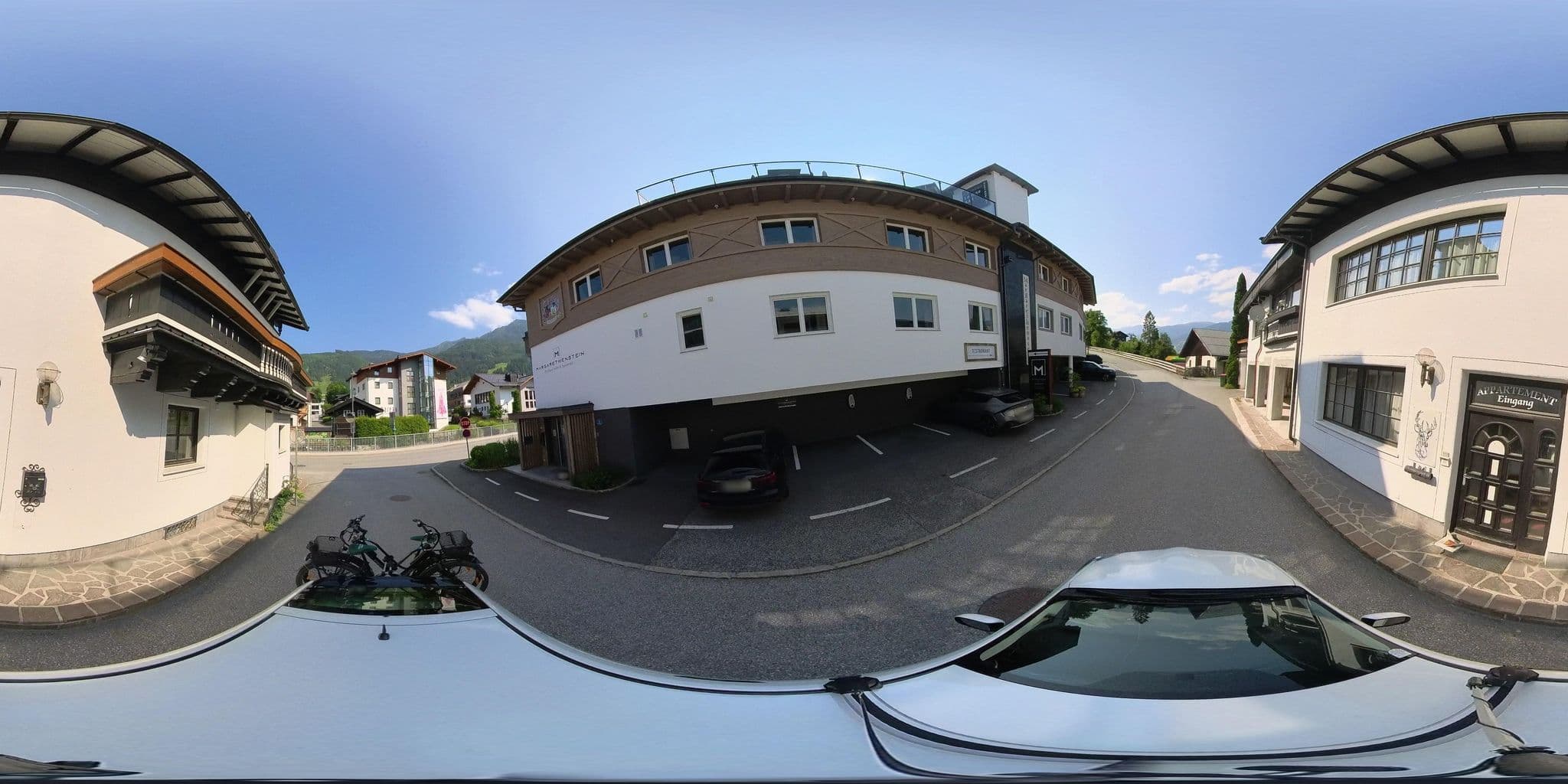 Street view near Appartement Restaurant Margarethenstein Kaprun, Kaprun — © osmplus_org (CC BY-SA · Mapillary)