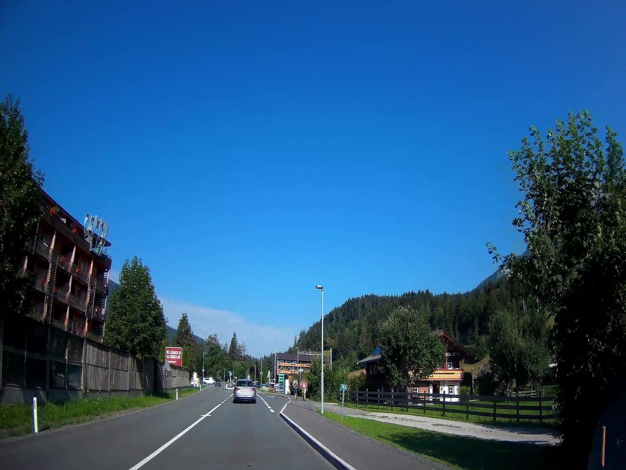 Street view near F&T's hotelroom, Hochfilzen — © fuchserl (CC BY-SA · Mapillary)