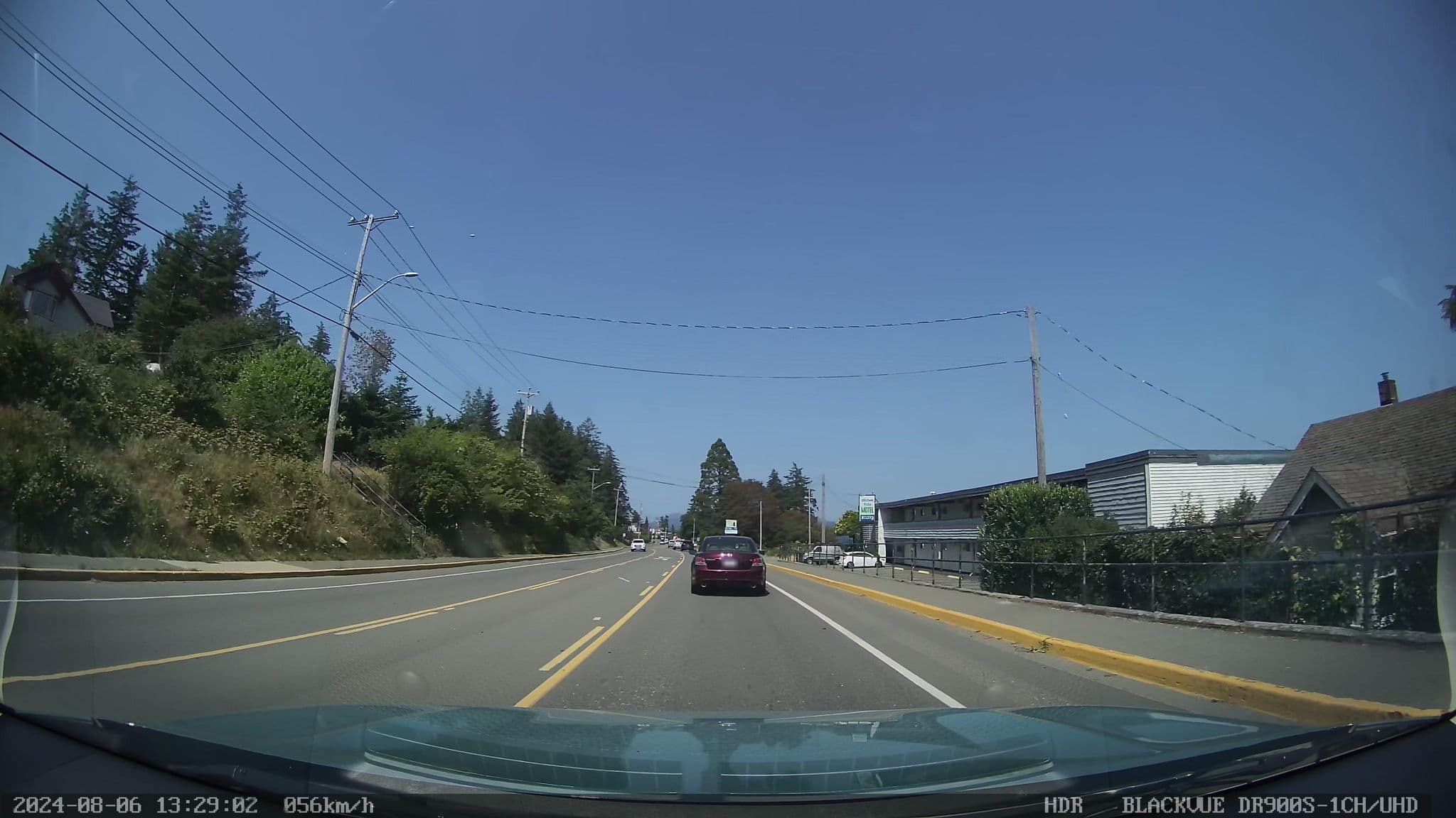 Street view near Above Tide Hotel, Campbell River — © davidmetcalfe (CC BY-SA · Mapillary)