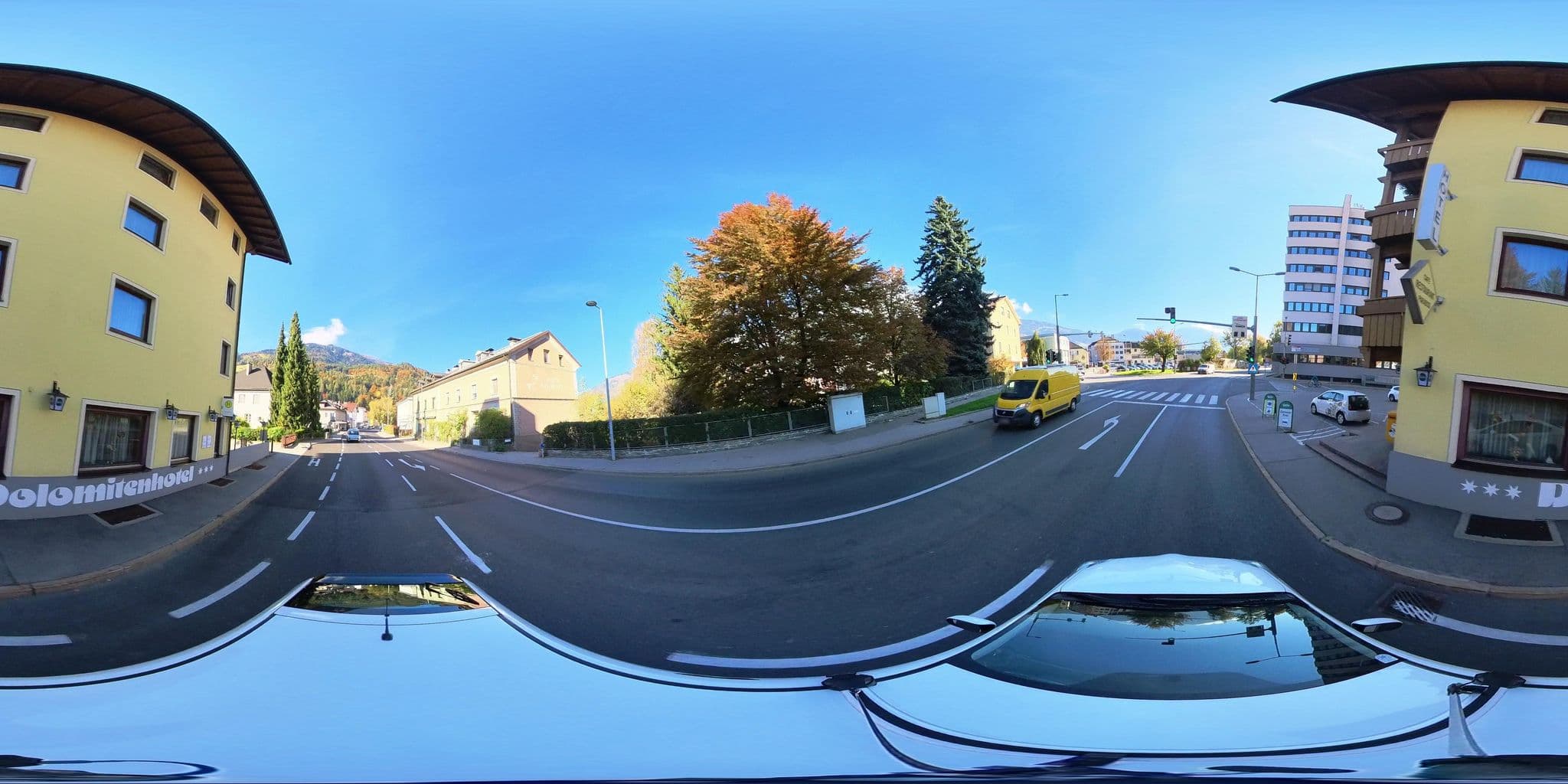 Street view near Dolomitenhotel, Lienz — © osmplus_org (CC BY-SA · Mapillary)