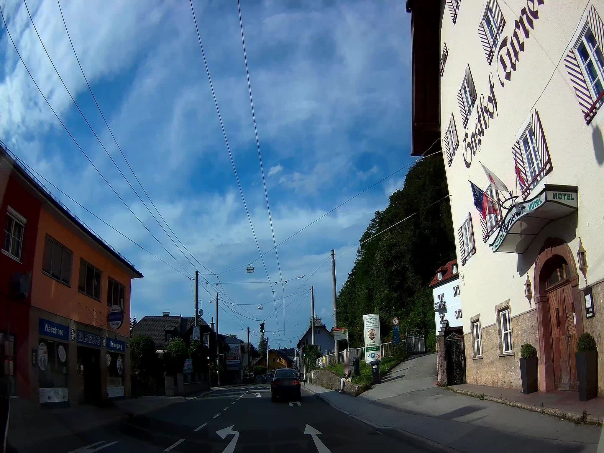 Street view near Turnerwirt Hotel Salzburg, Salzburg — © fuchserl (CC BY-SA · Mapillary)