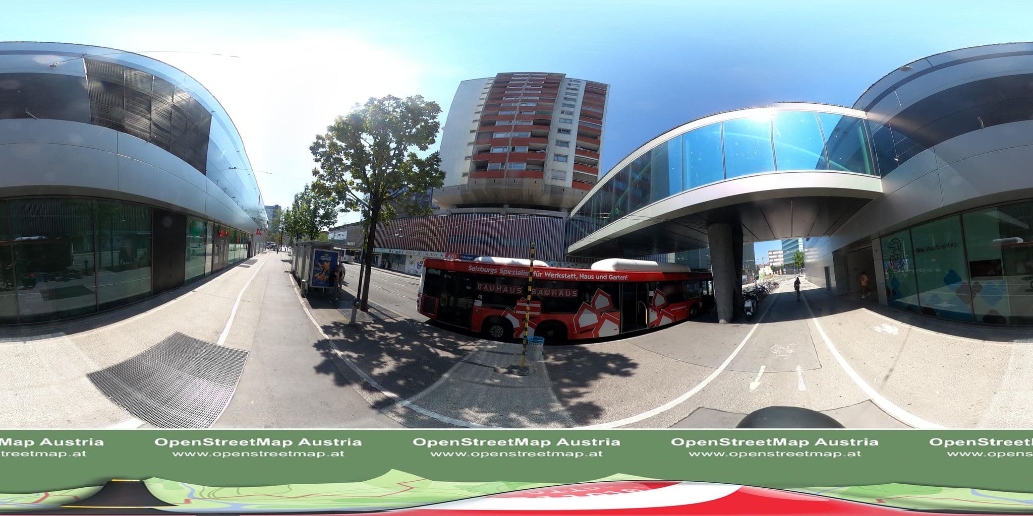 Street view near Easyapartments Central, Salzburg — © OidaHeast (CC BY-SA · Mapillary)