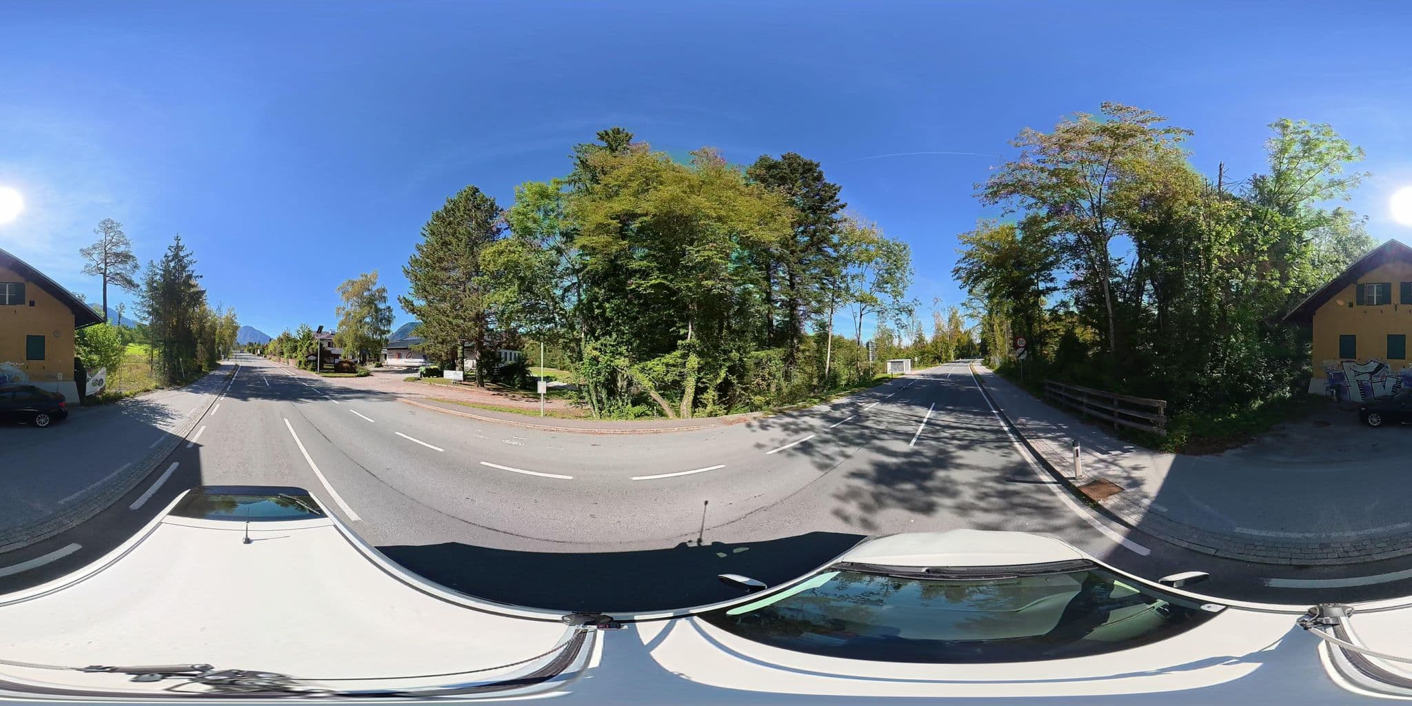 Street view near Gasthaus Wartberg, Wals — © osmplus_org (CC BY-SA · Mapillary)