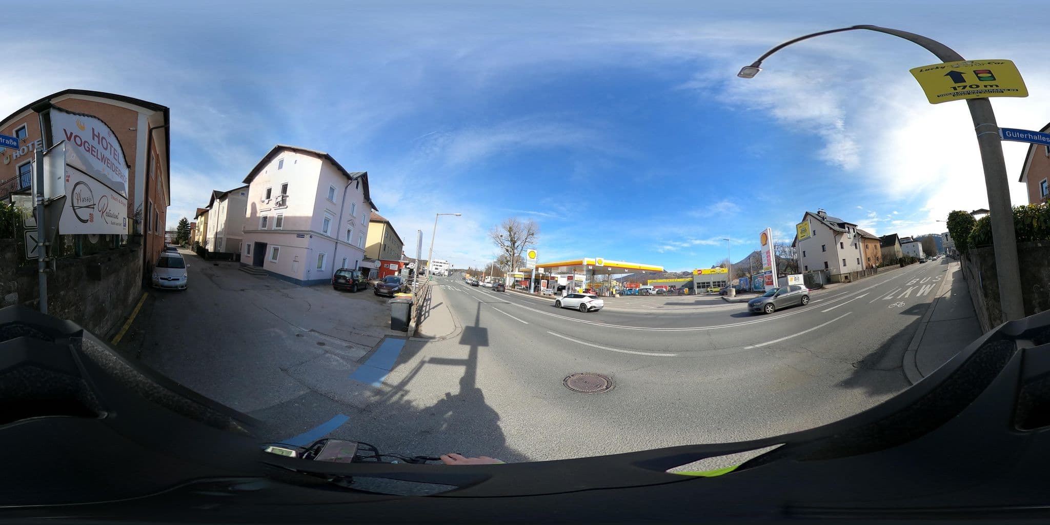 Street view near Vogelweiderhof Hotel Salzburg, Salzburg — © OidaHeast (CC BY-SA · Mapillary)