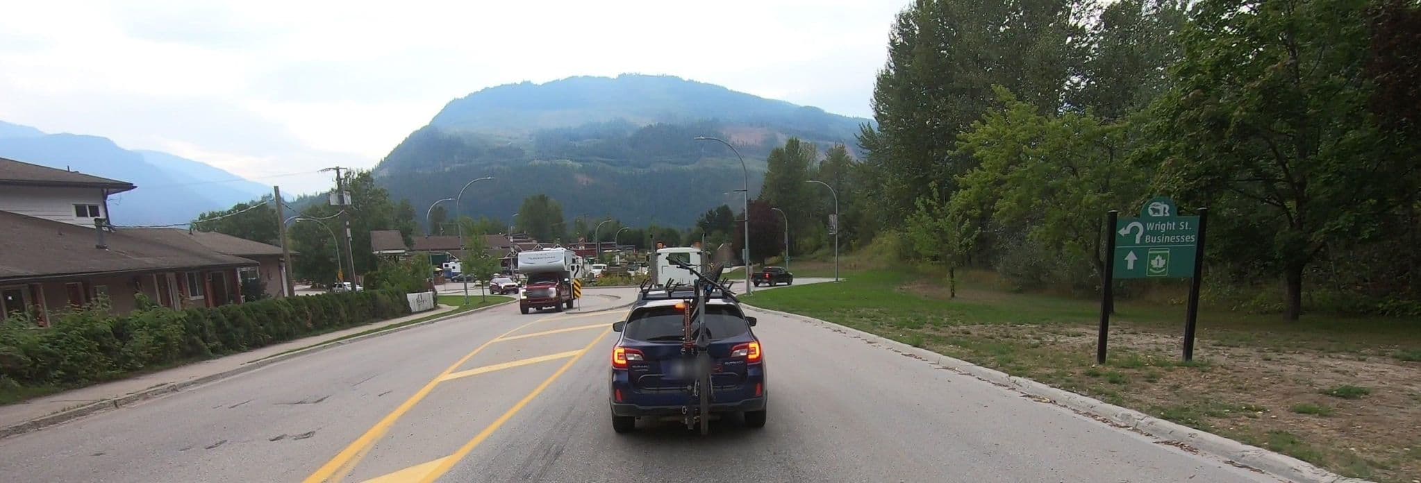 Street view near Gravity Haus, Big Eddy — © networklanman (CC BY-SA · Mapillary)