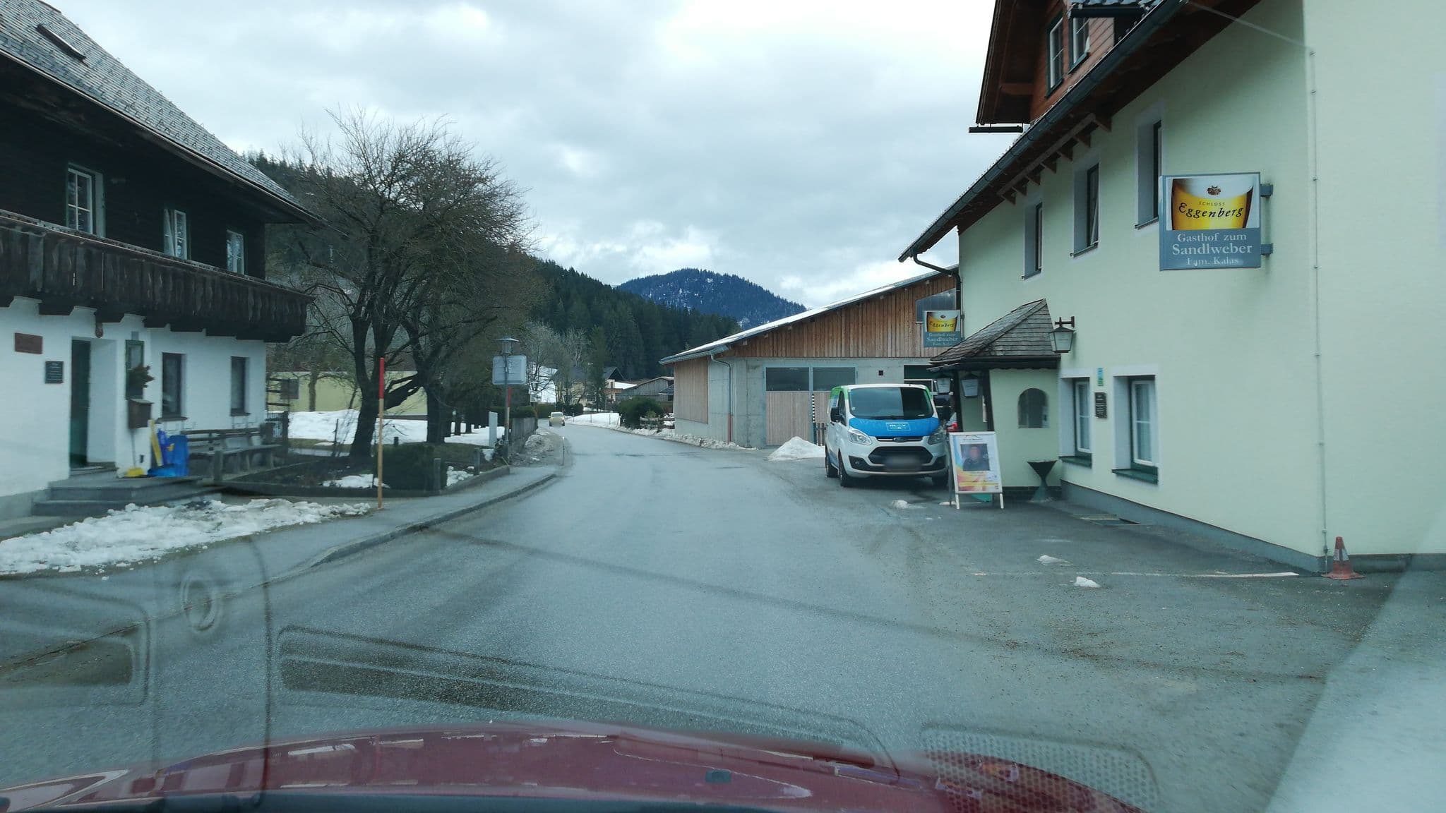 Street view near Gasthof zum Sandlweber, Mitterndorf im Steirischen Salzkammergut — © gzin (CC BY-SA · Mapillary)