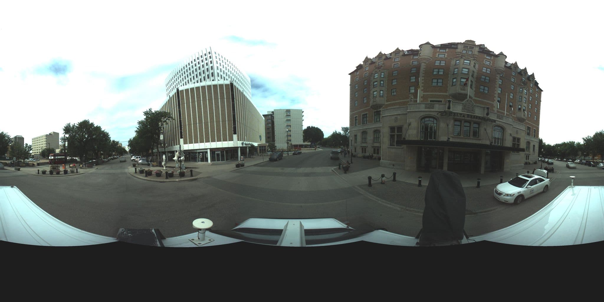 Street view near Delta Hotels by Marriott Bessborough, Central Business District — © sbailey (CC BY-SA · Mapillary)